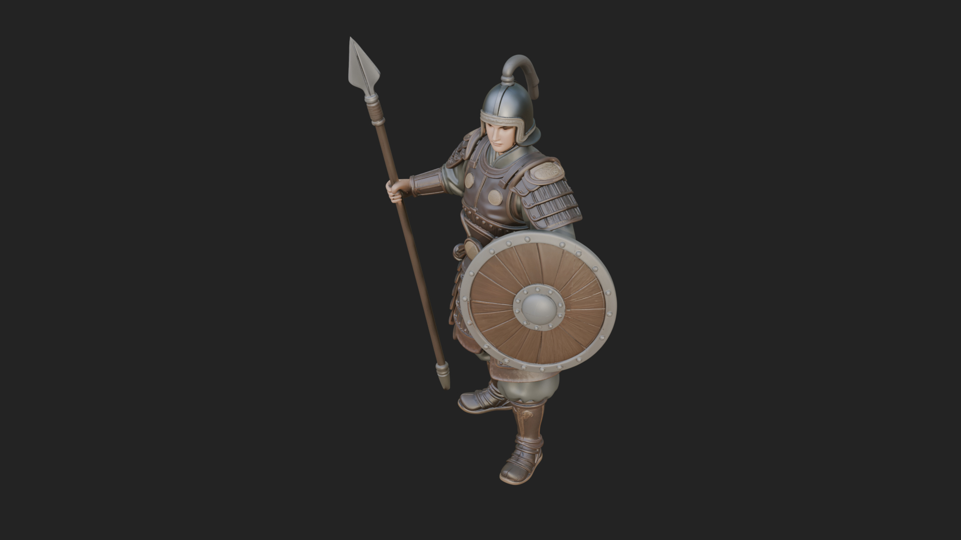 Armored Knight Statue Design 17 3D Print Model 3D Model