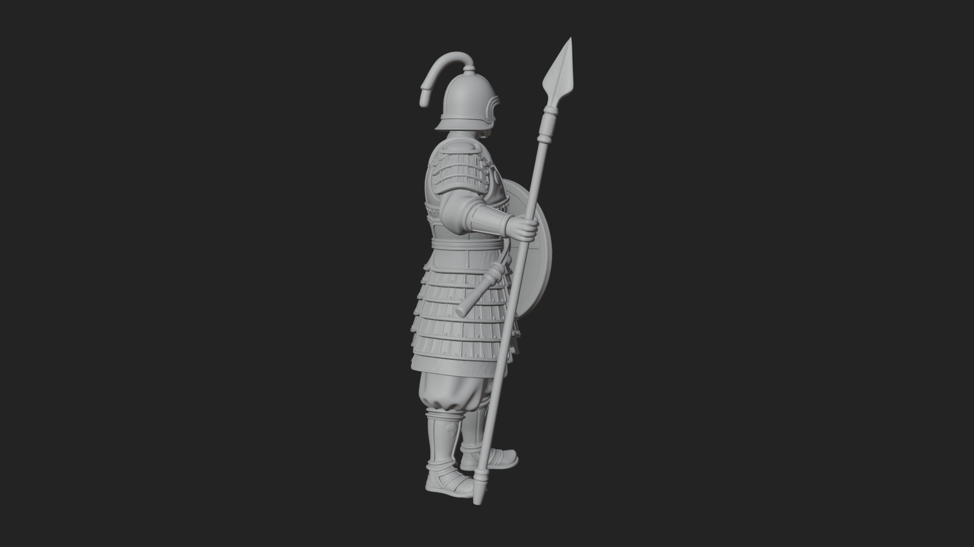 Armored Knight Statue Design 17 3D Print Model 3D Model