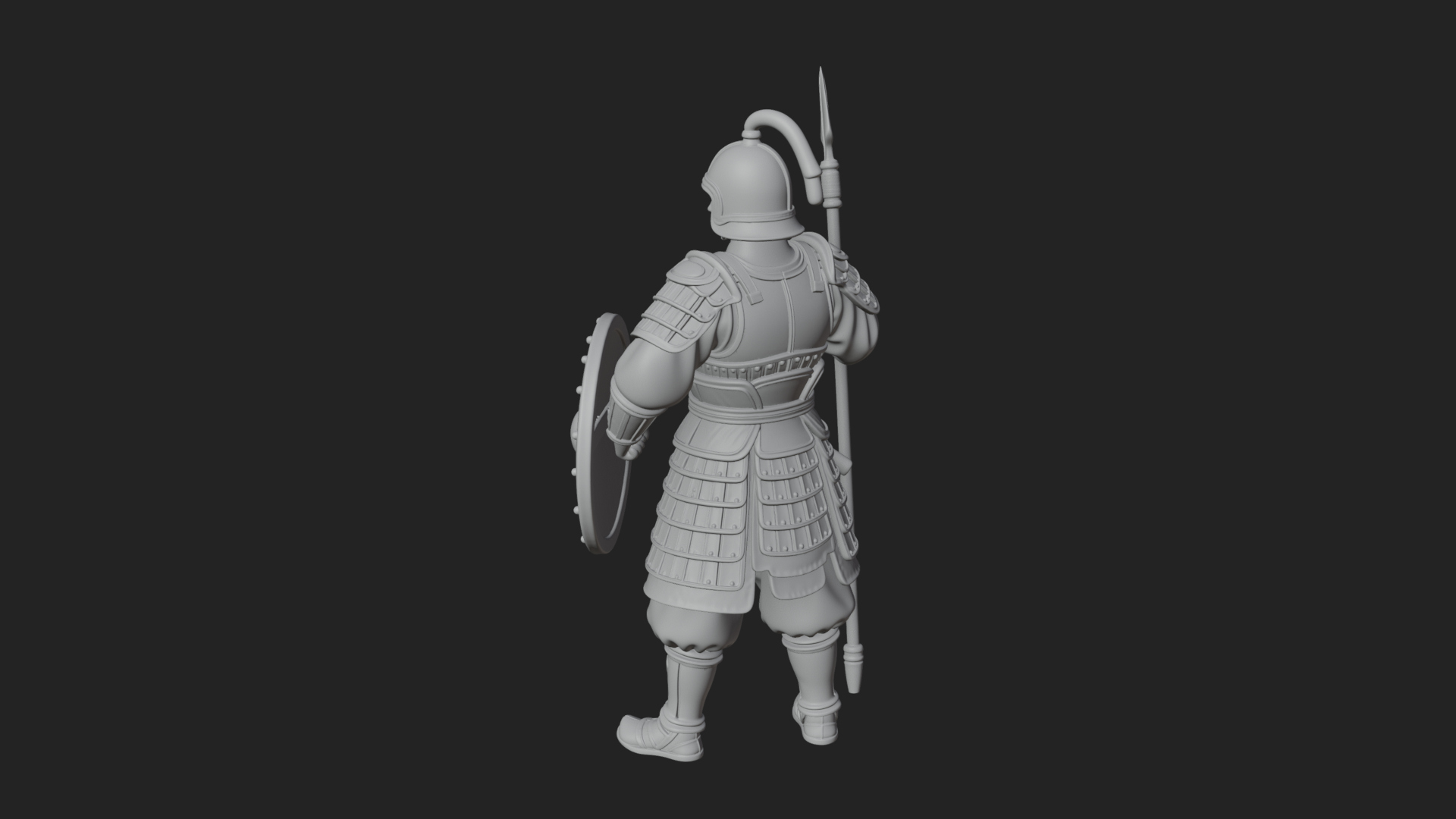 Armored Knight Statue Design 17 3D Print Model 3D Model