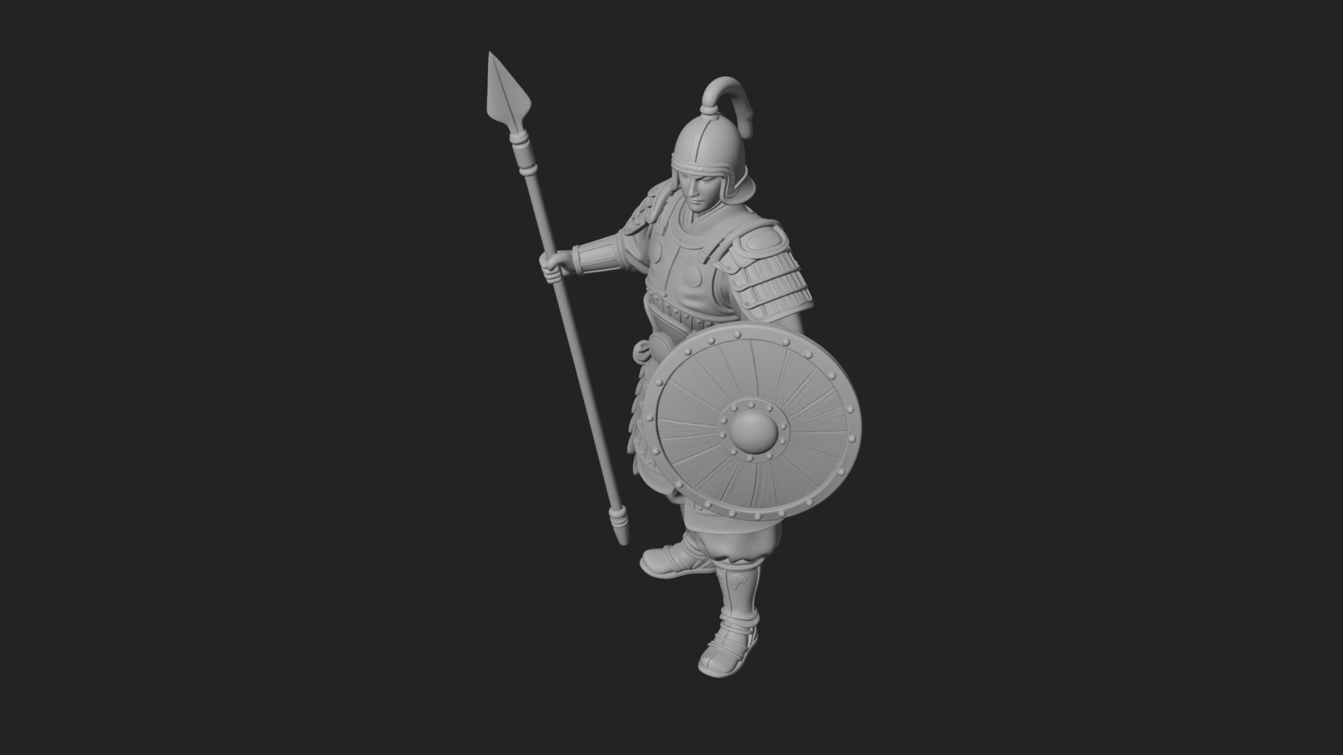 Armored Knight Statue Design 17 3D Print Model 3D Model