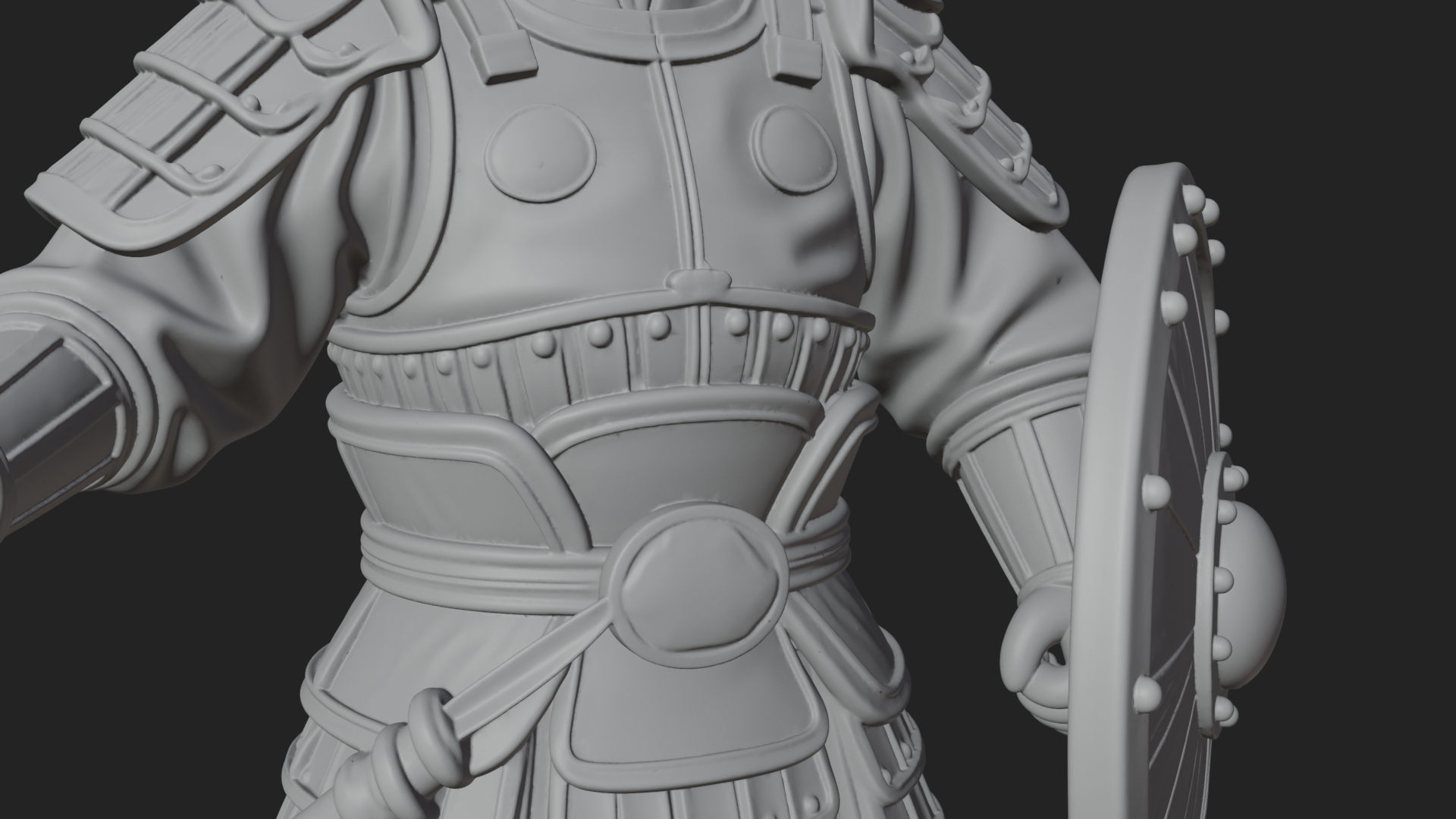 Armored Knight Statue Design 17 3D Print Model 3D Model