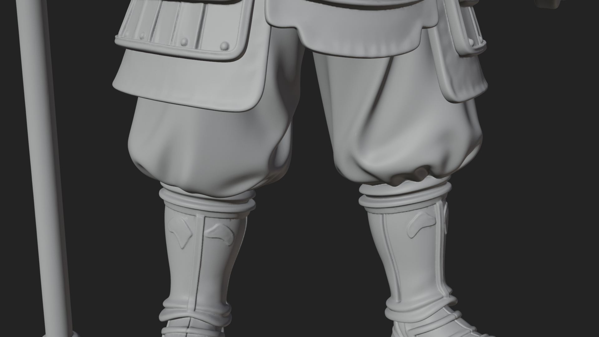 Armored Knight Statue Design 17 3D Print Model 3D Model