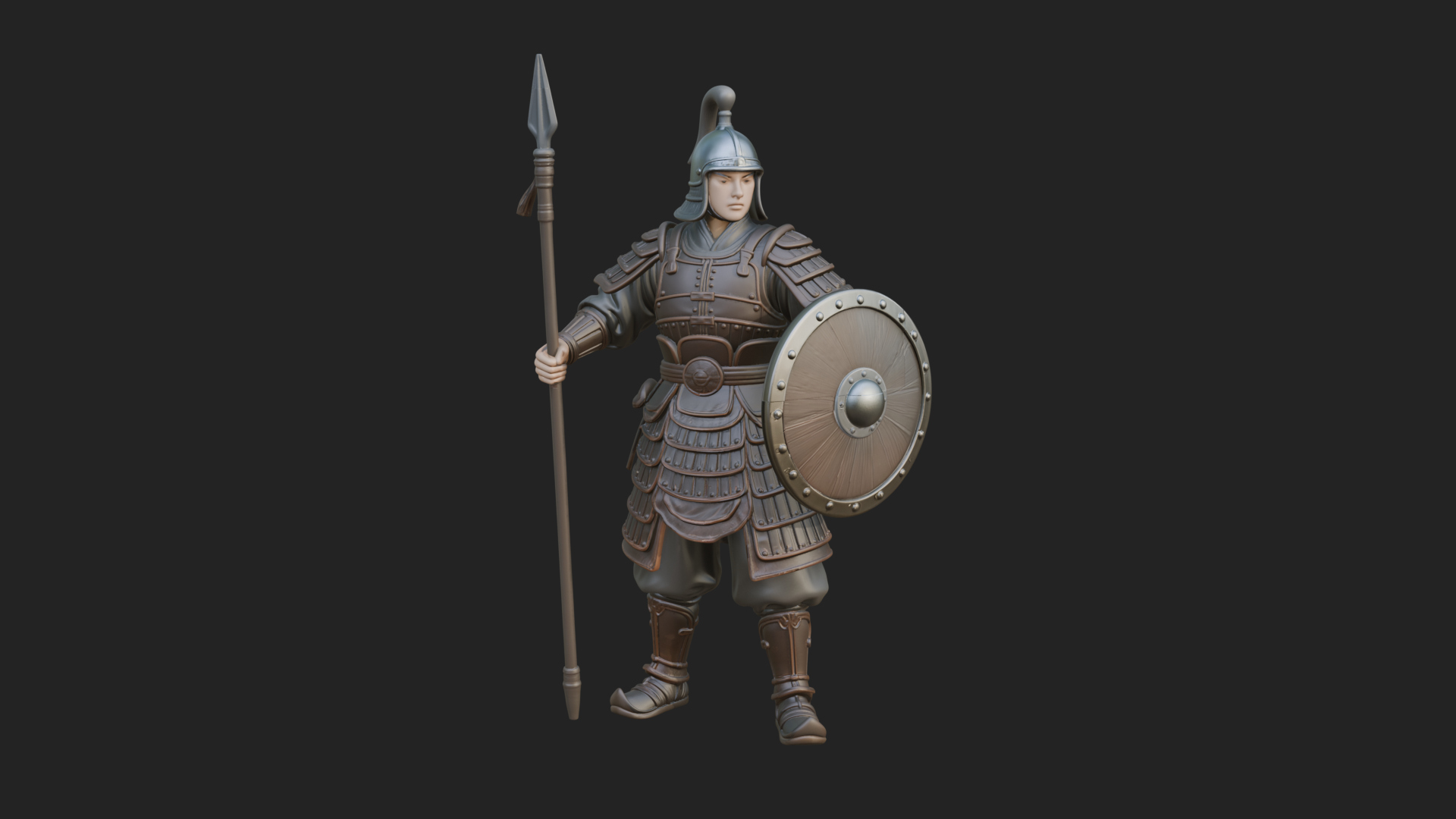 Armored Knight Statue Design 18 3D Print Model 3D Model