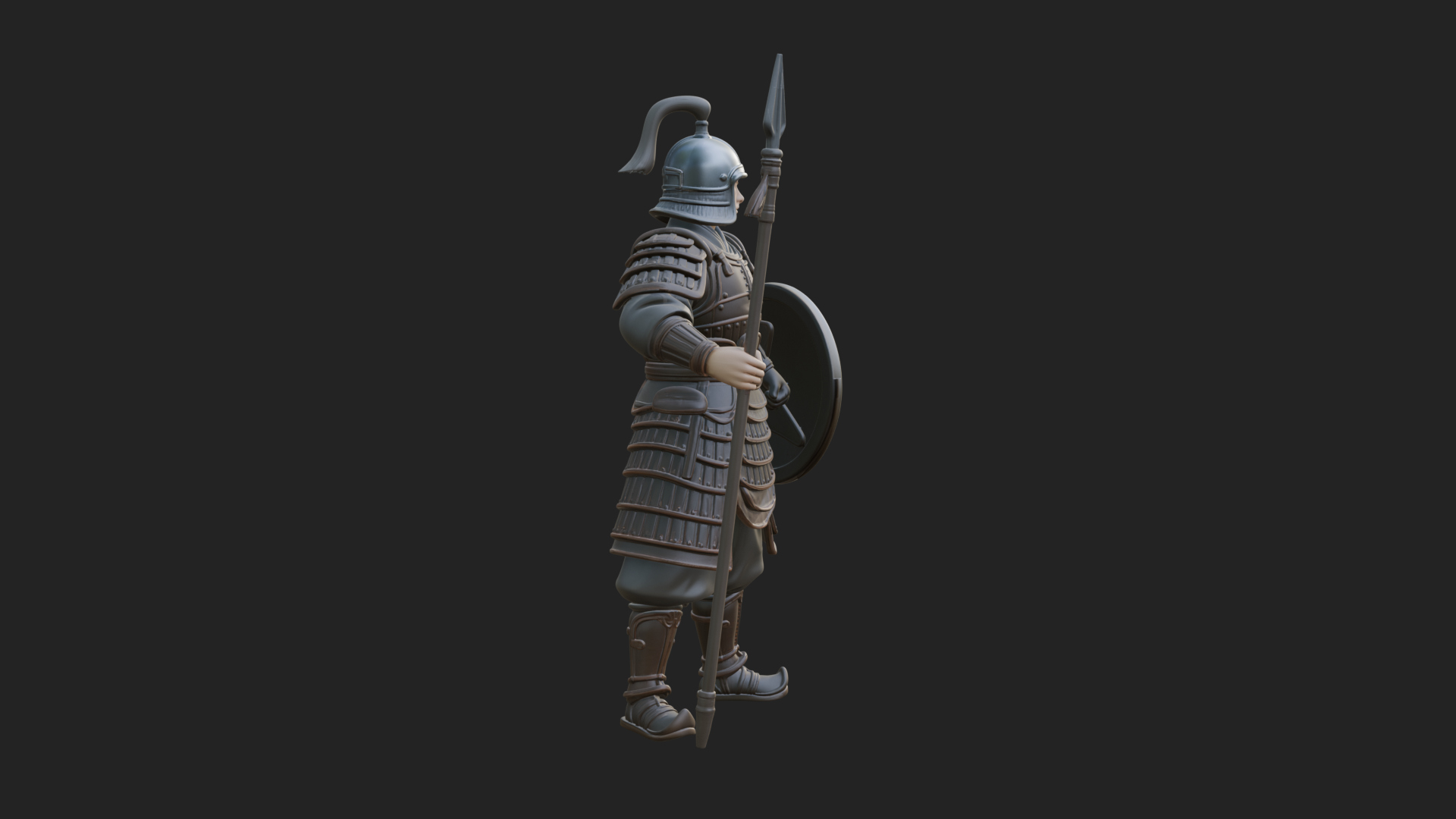 Armored Knight Statue Design 18 3D Print Model 3D Model