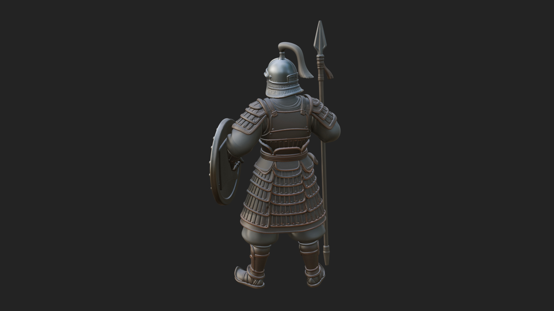 Armored Knight Statue Design 18 3D Print Model 3D Model