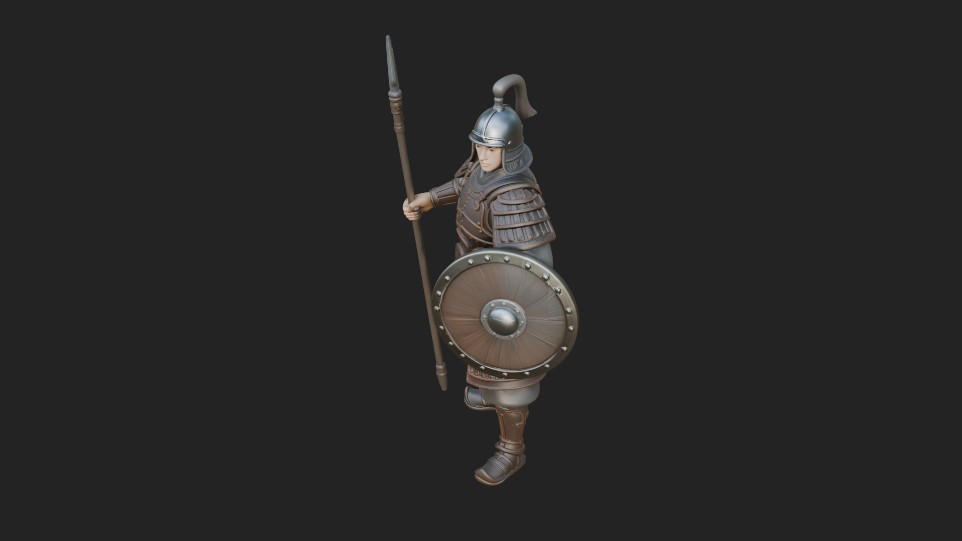Armored Knight Statue Design 18 3D Print Model 3D Model