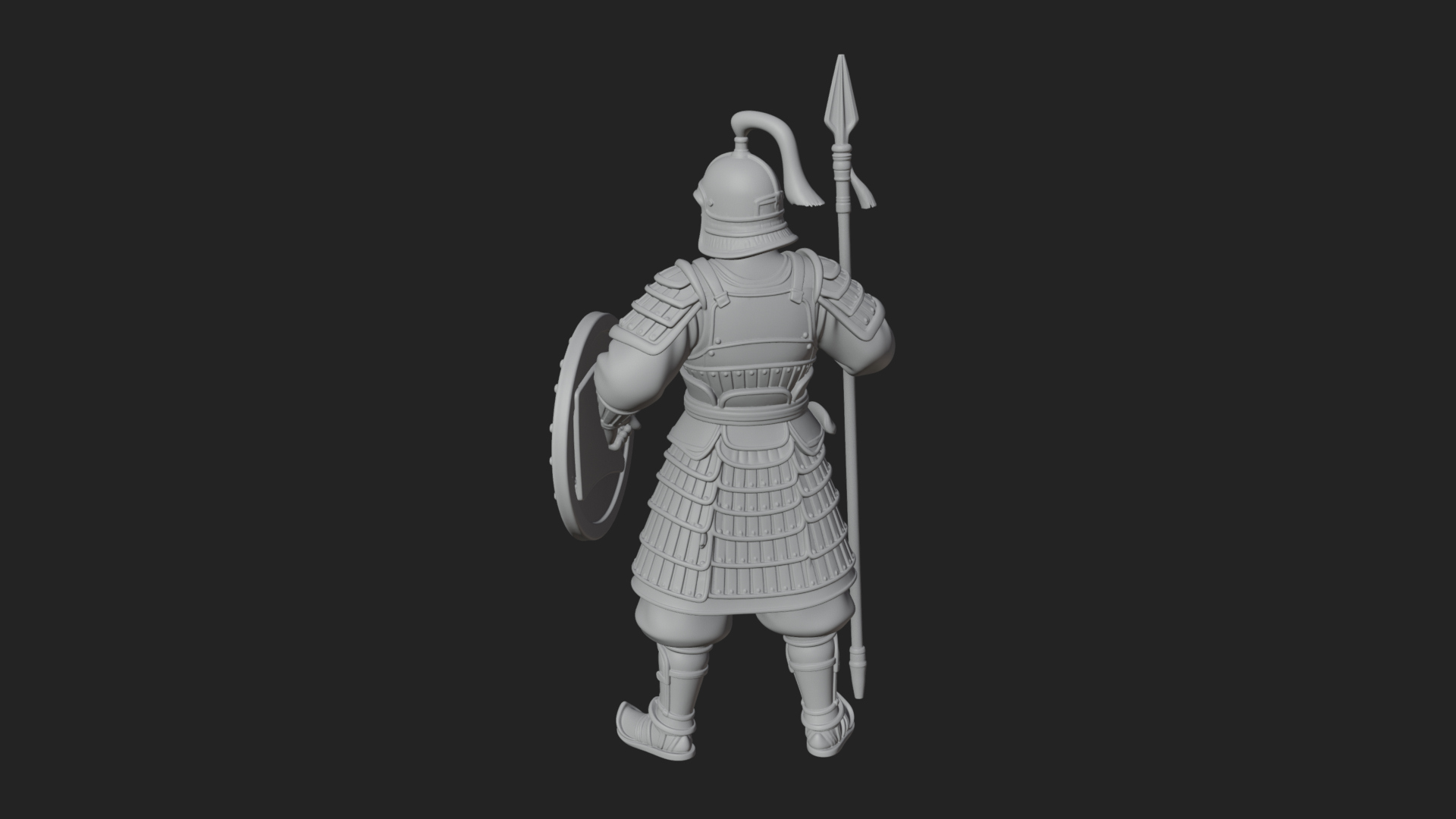 Armored Knight Statue Design 18 3D Print Model 3D Model