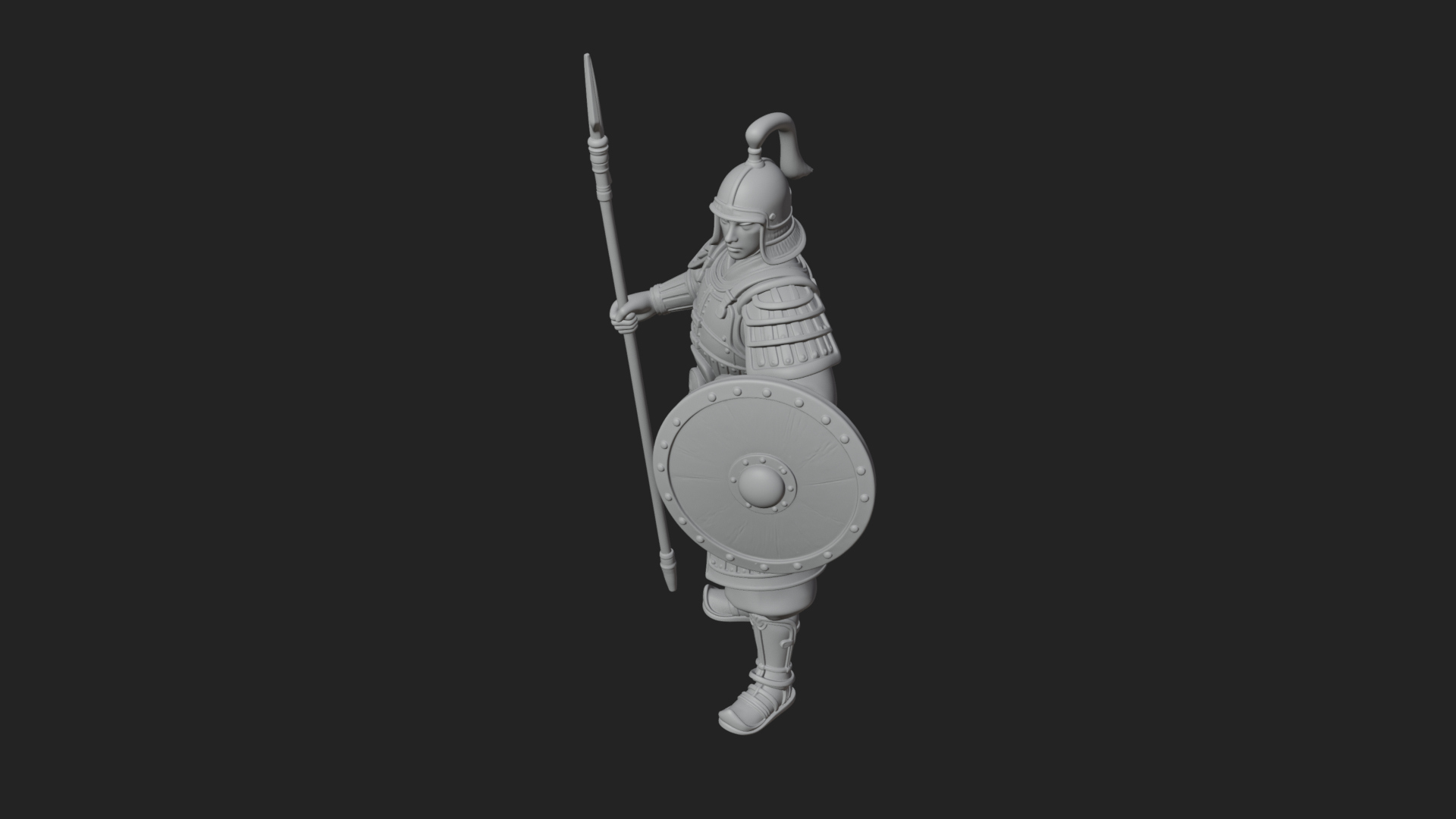 Armored Knight Statue Design 18 3D Print Model 3D Model