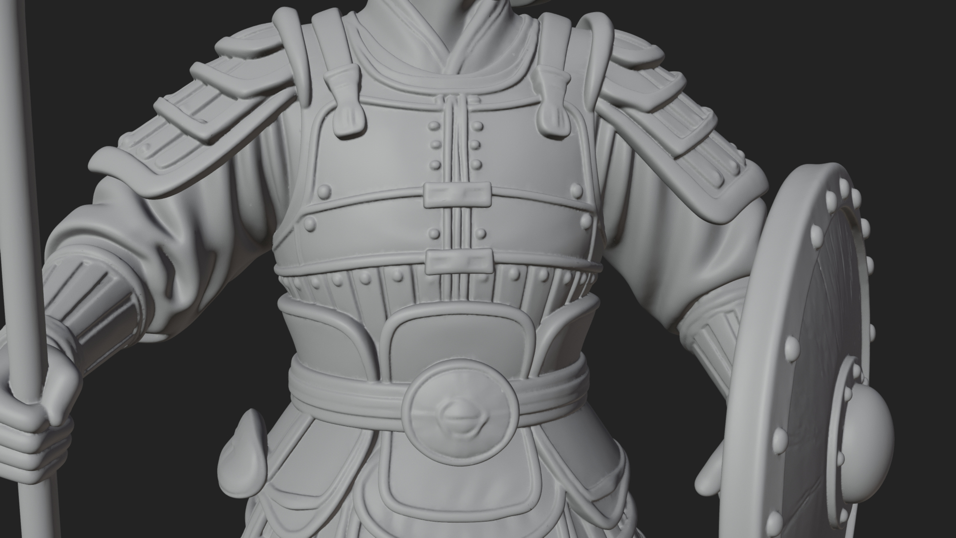 Armored Knight Statue Design 18 3D Print Model 3D Model