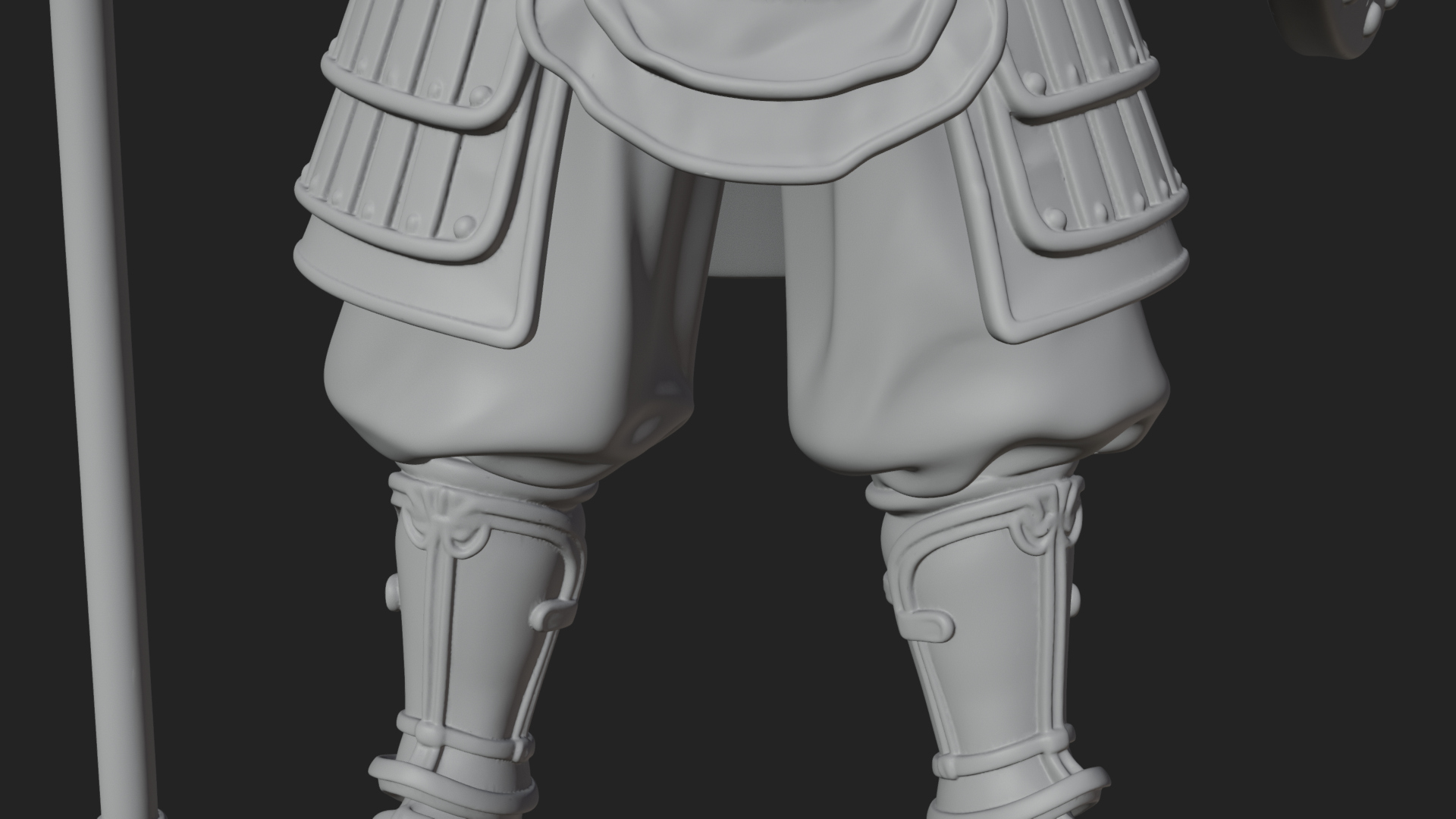 Armored Knight Statue Design 18 3D Print Model 3D Model