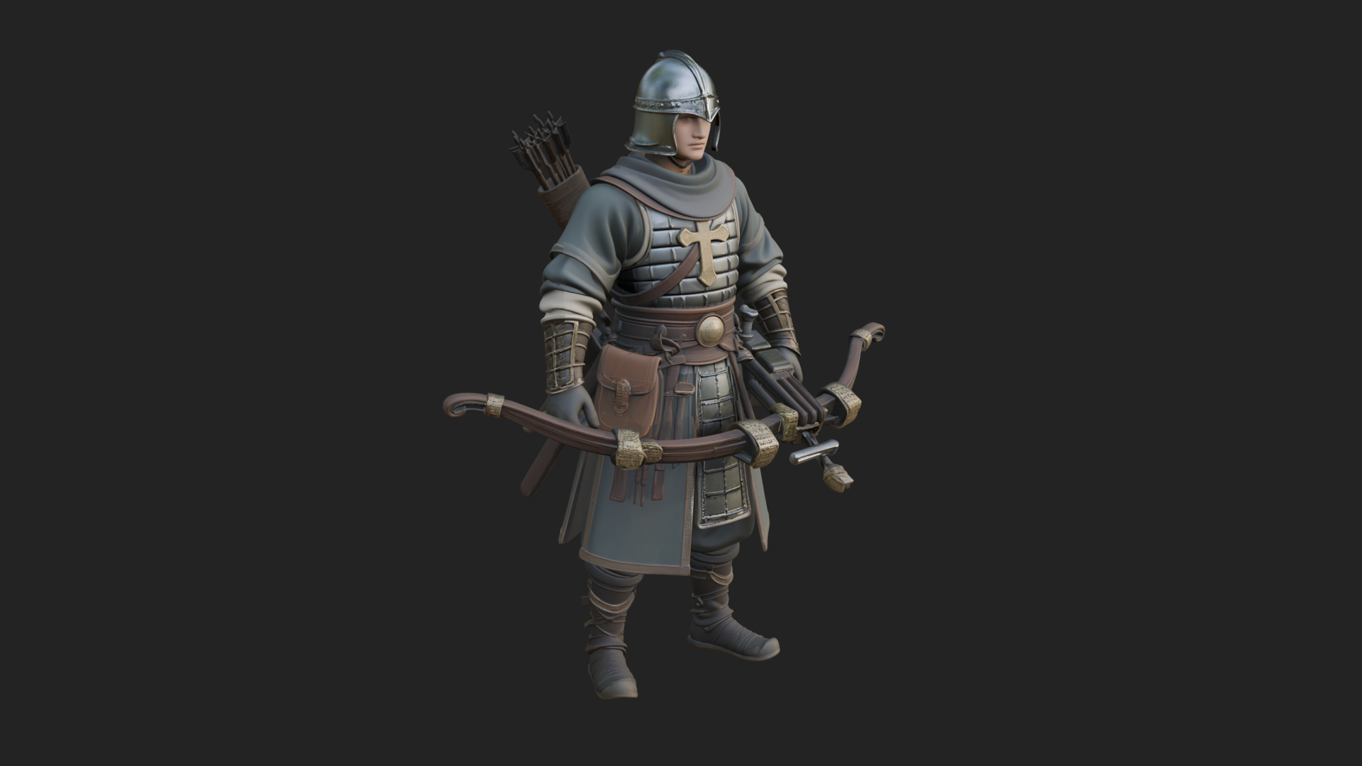 Armored Knight Statue Design 19 3D Print Model 3D Model