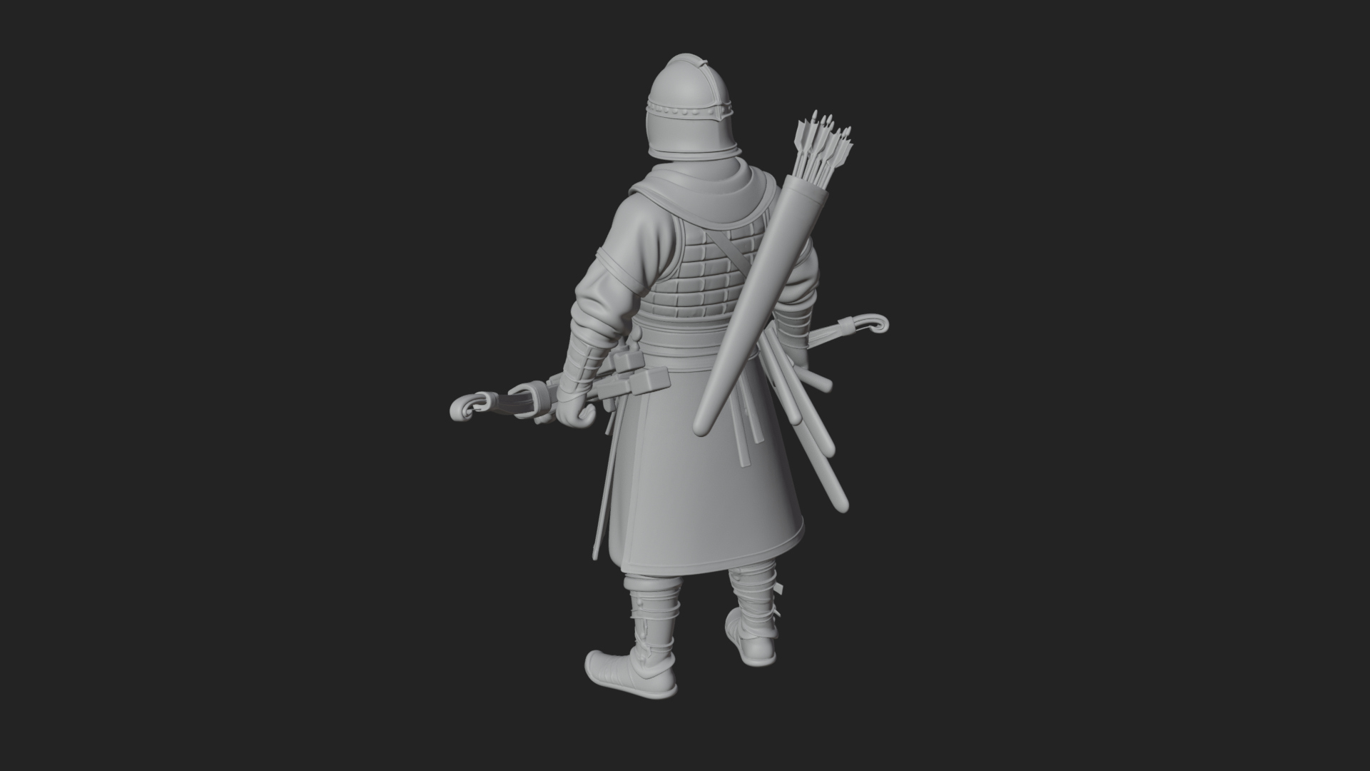 Armored Knight Statue Design 19 3D Print Model 3D Model