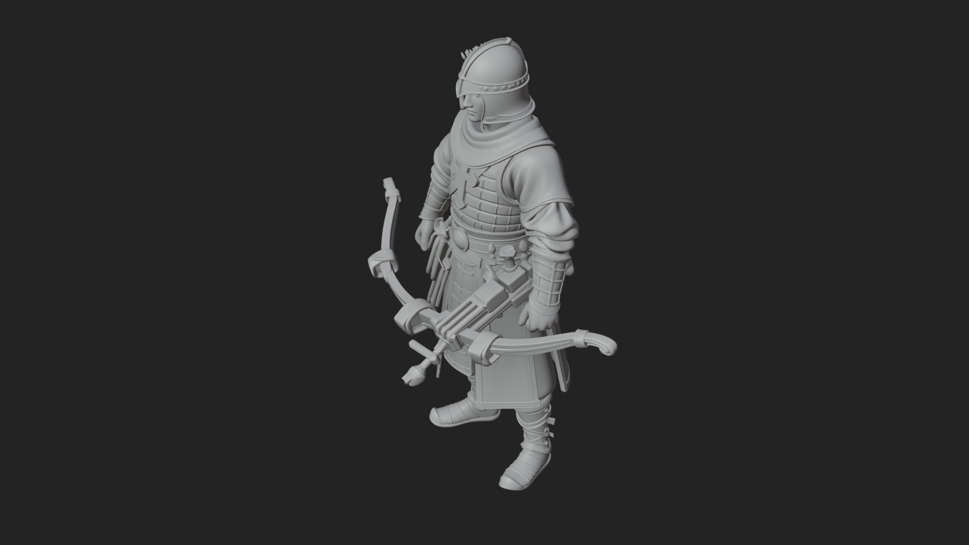 Armored Knight Statue Design 19 3D Print Model 3D Model