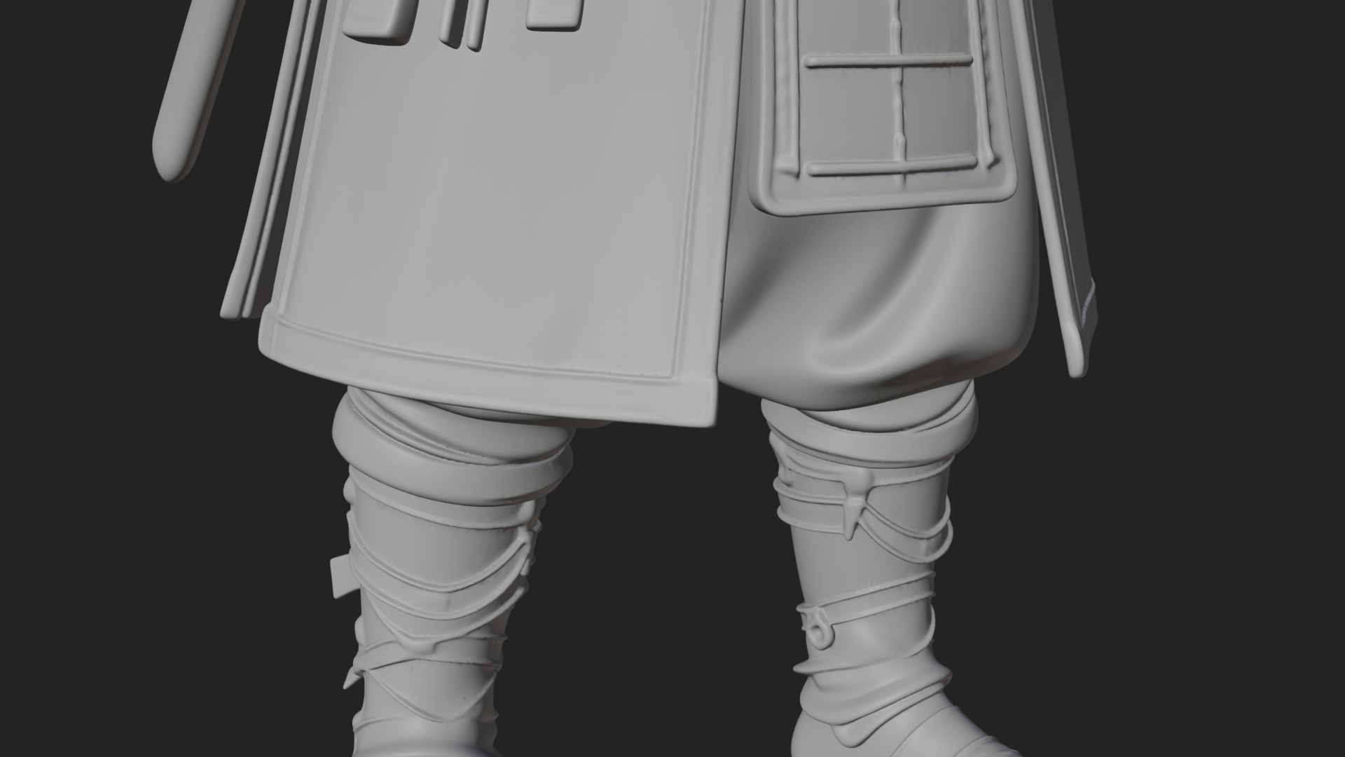 Armored Knight Statue Design 19 3D Print Model 3D Model