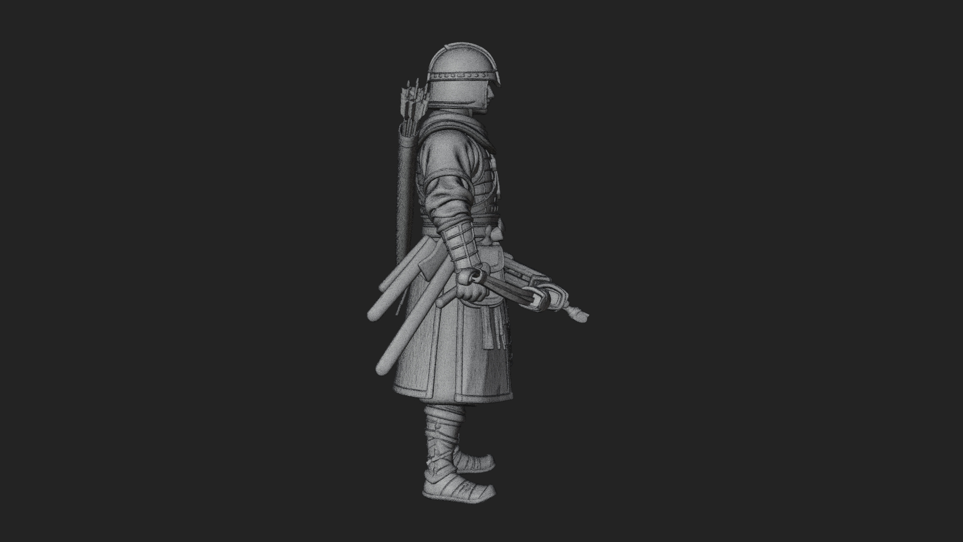 Armored Knight Statue Design 19 3D Print Model 3D Model