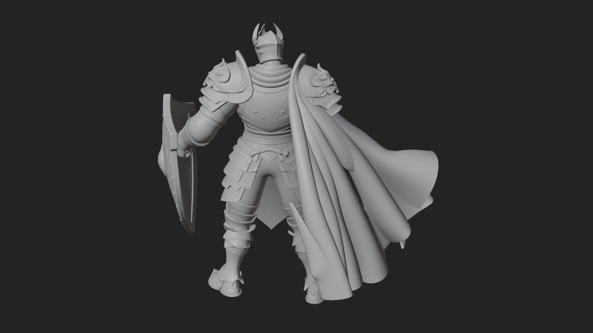 Armored Knight Statue Design 20 3D Print Model 3D Model