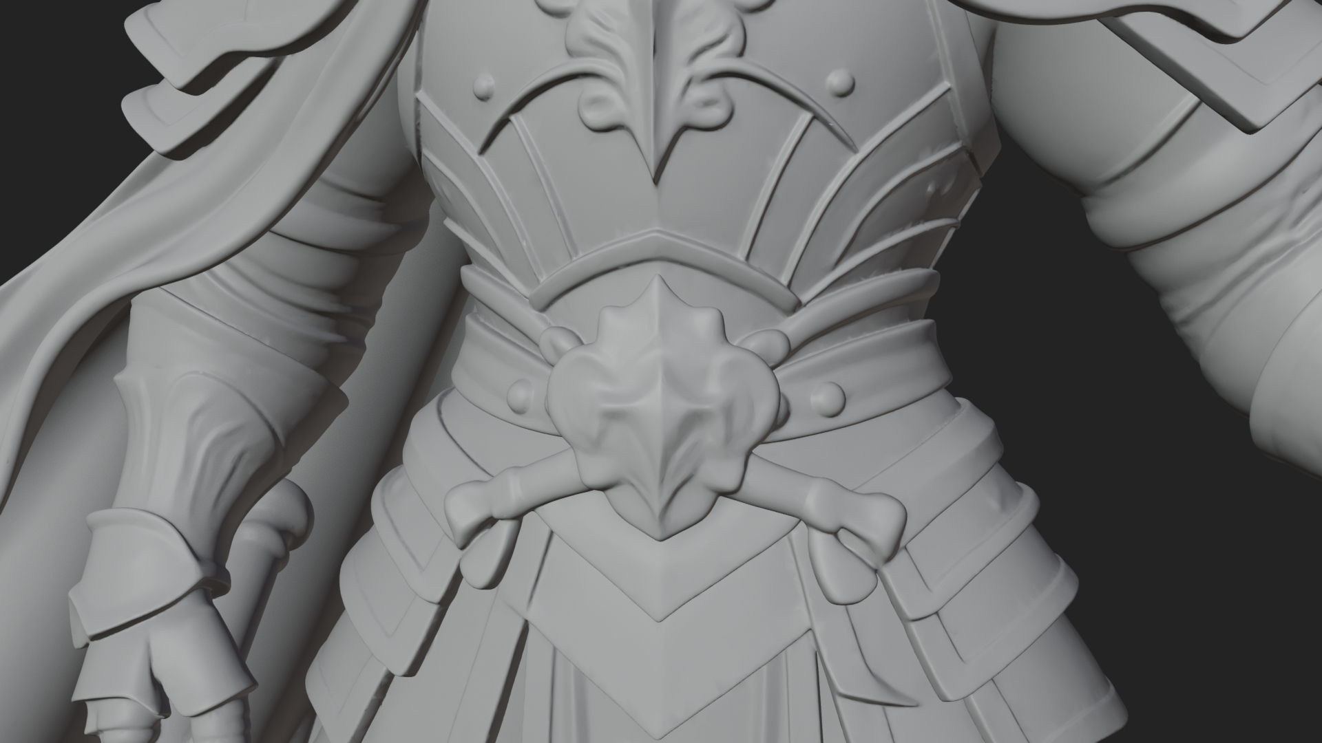 Armored Knight Statue Design 20 3D Print Model 3D Model