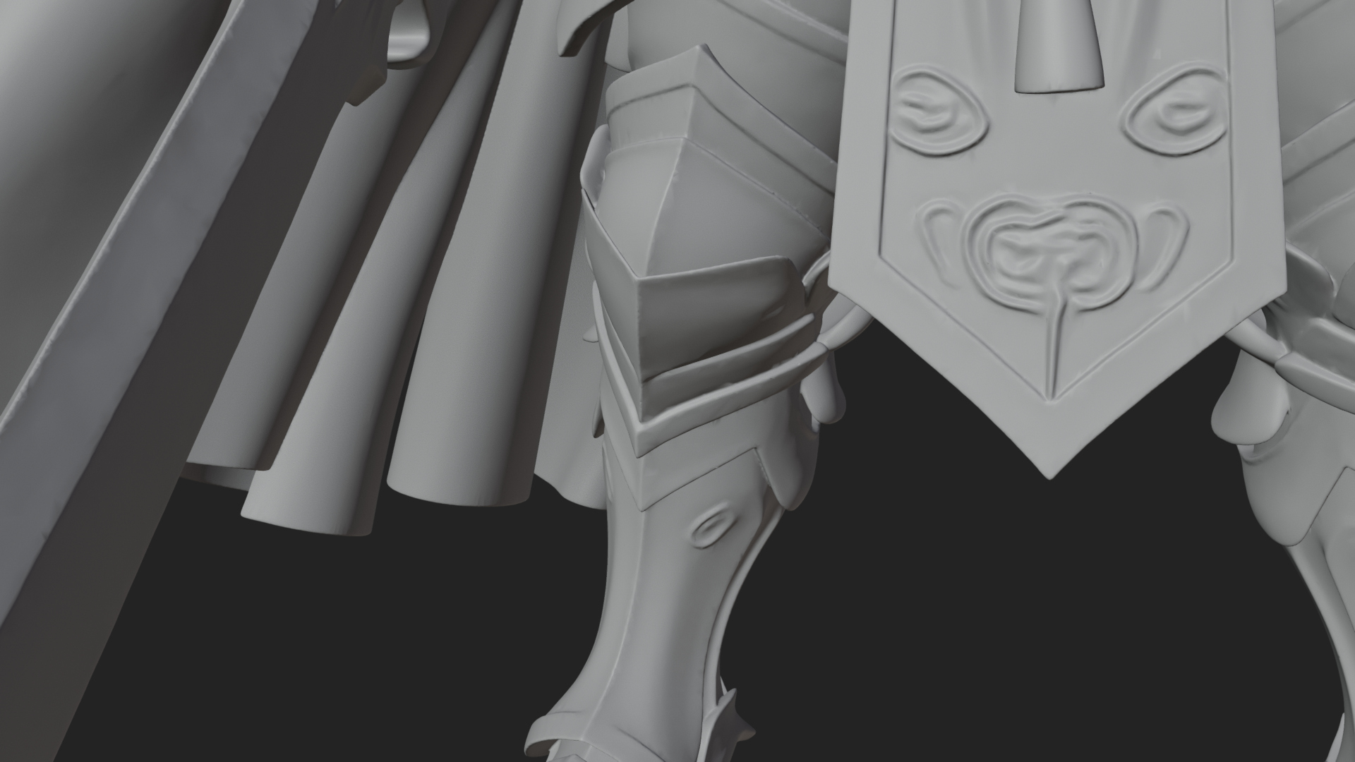 Armored Knight Statue Design 20 3D Print Model 3D Model