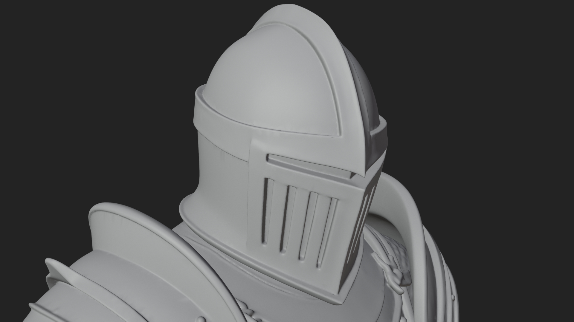 Armored Knight Statue Design 21 3D Print Model 3D Model