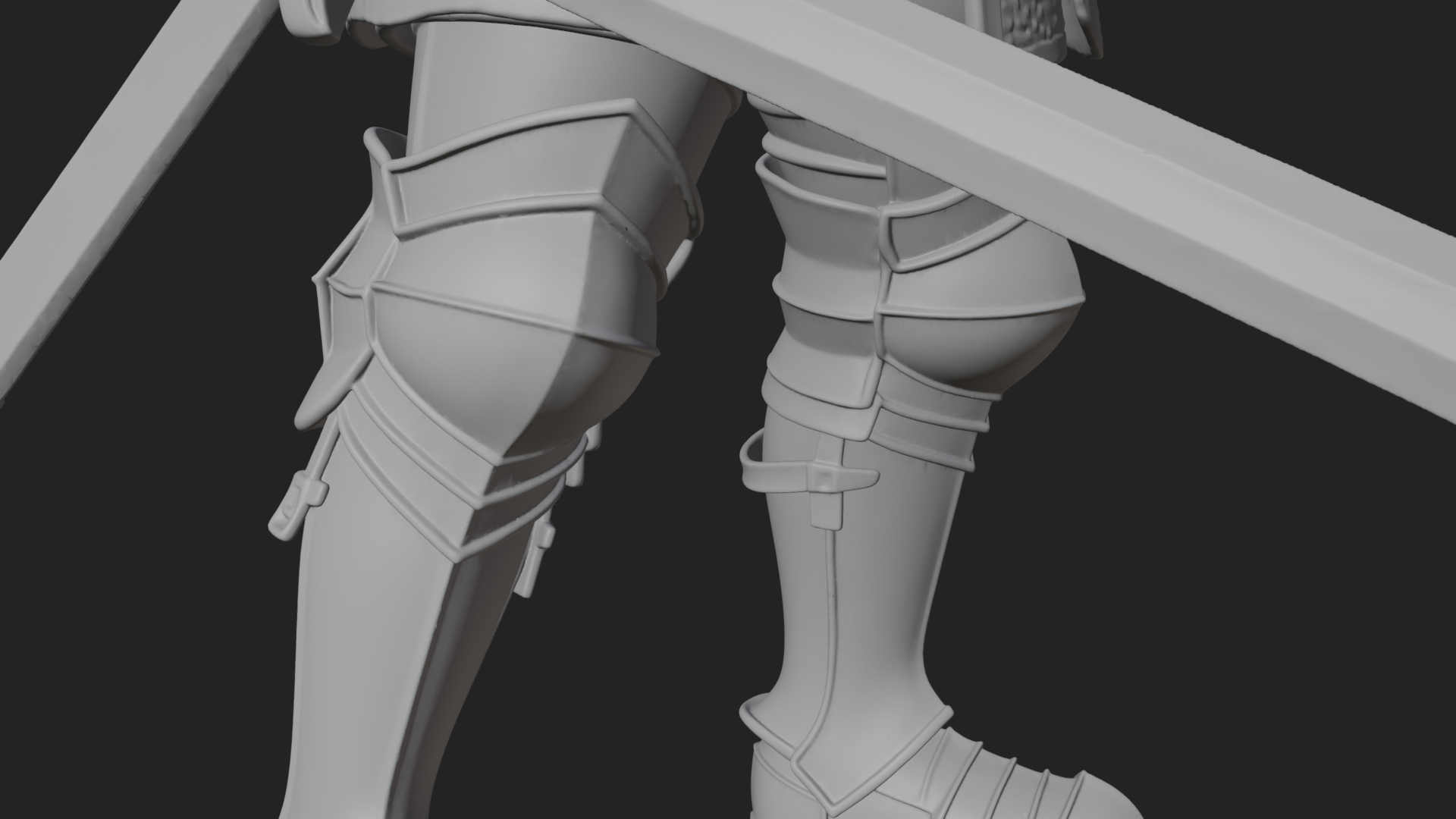 Armored Knight Statue Design 21 3D Print Model 3D Model