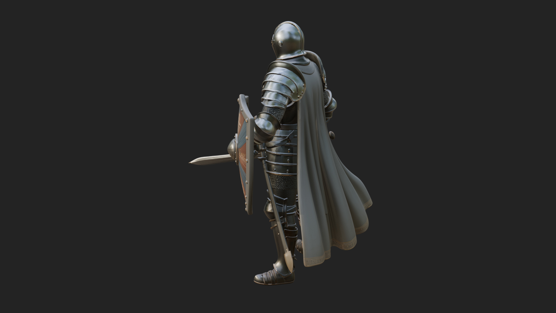Armored Knight Statue Design 22 3D Print Model 3D Model
