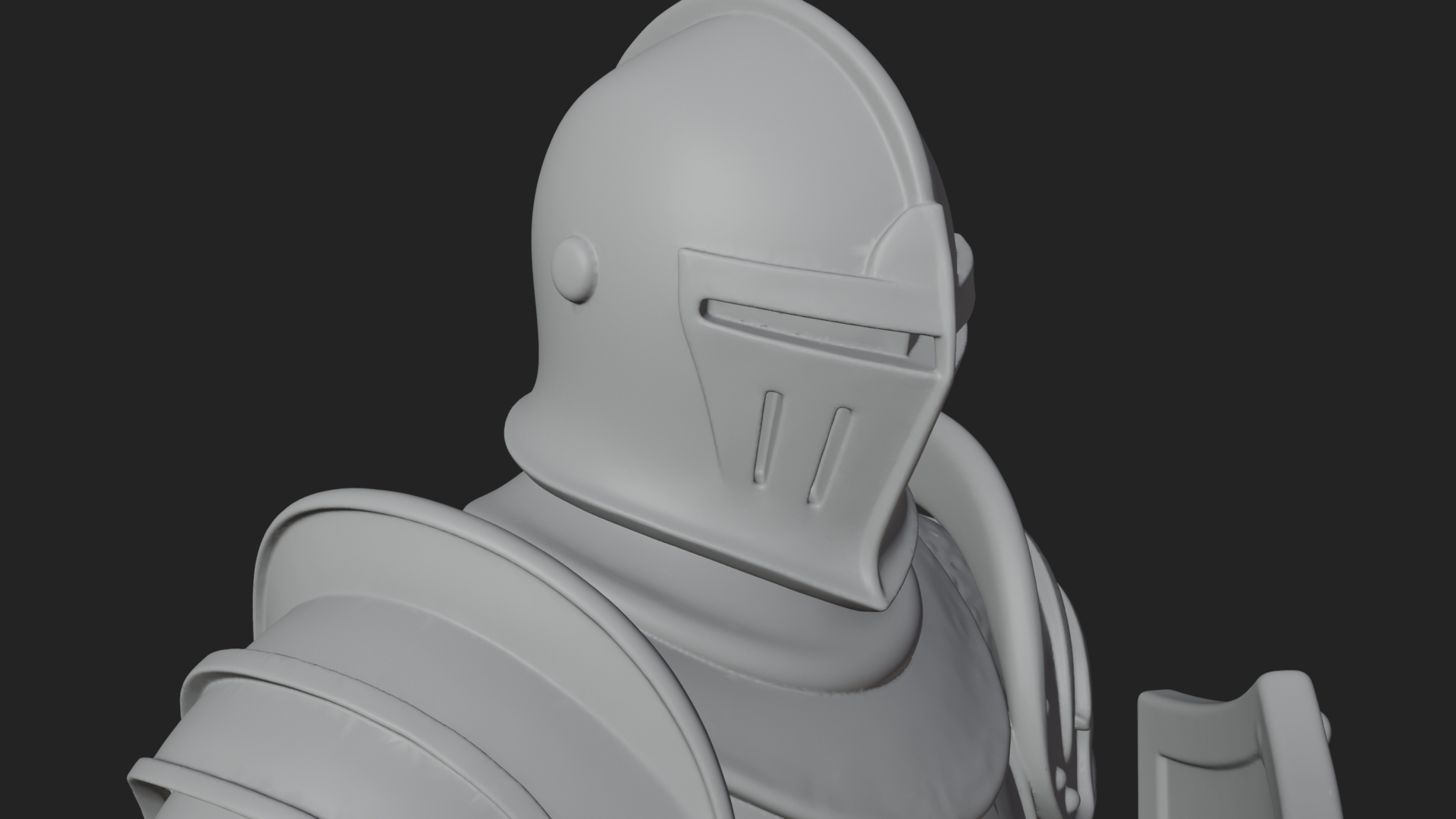 Armored Knight Statue Design 22 3D Print Model 3D Model