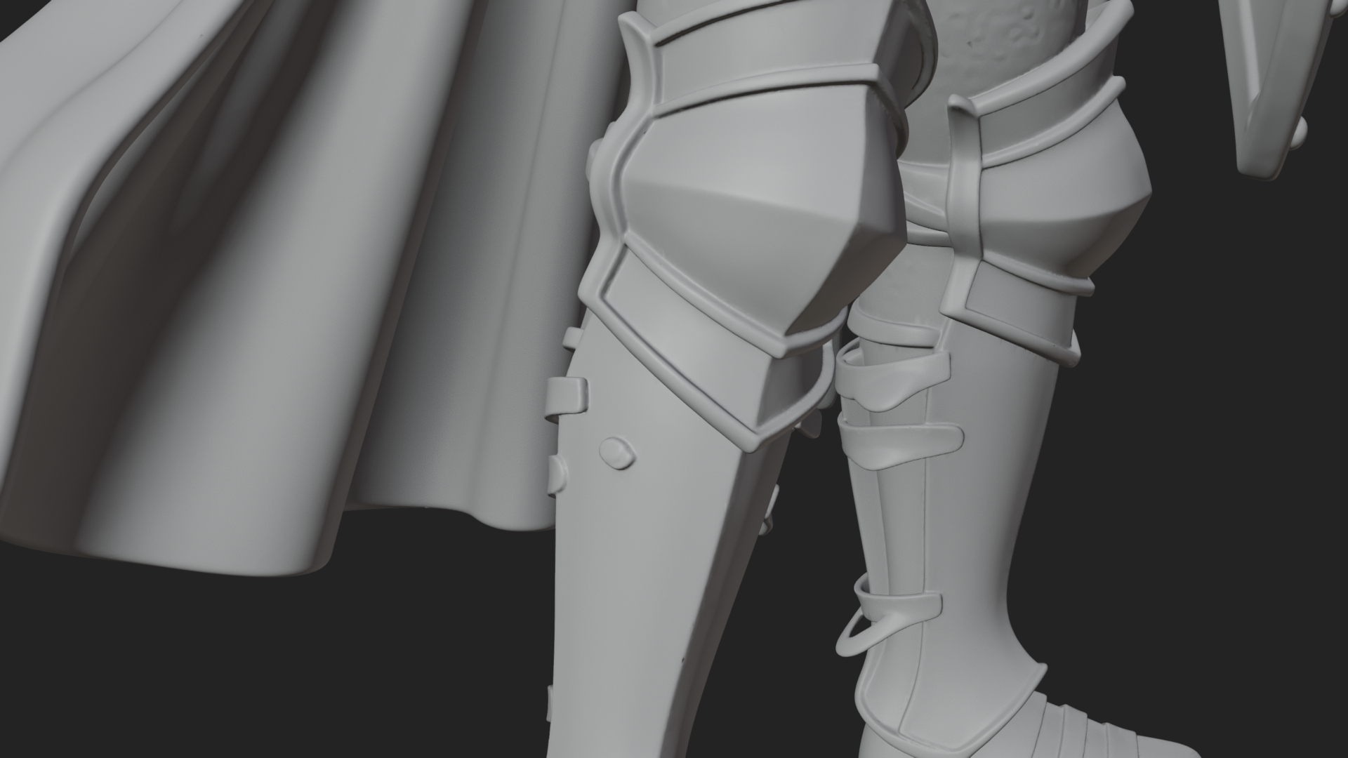 Armored Knight Statue Design 22 3D Print Model 3D Model