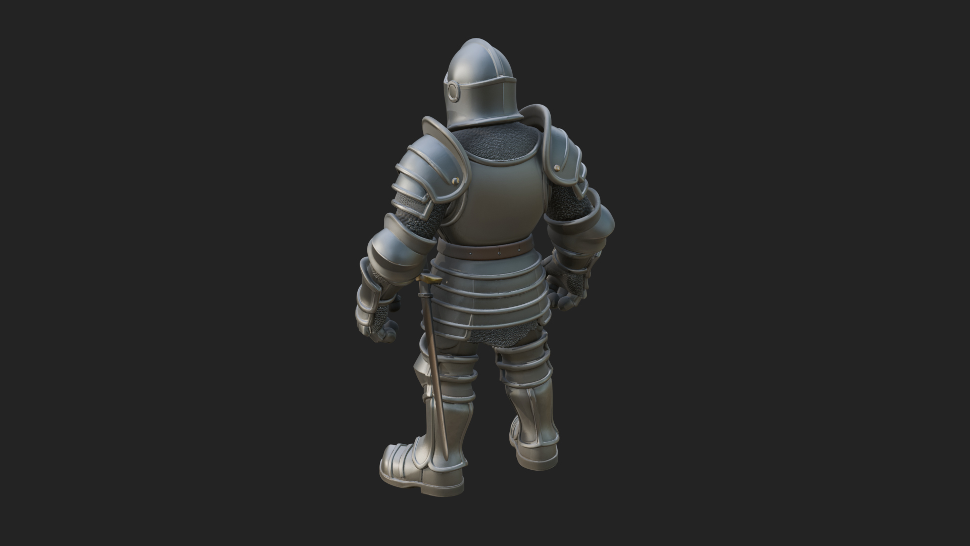Armored Knight Statue Design 24 3D Print Model 3D Model