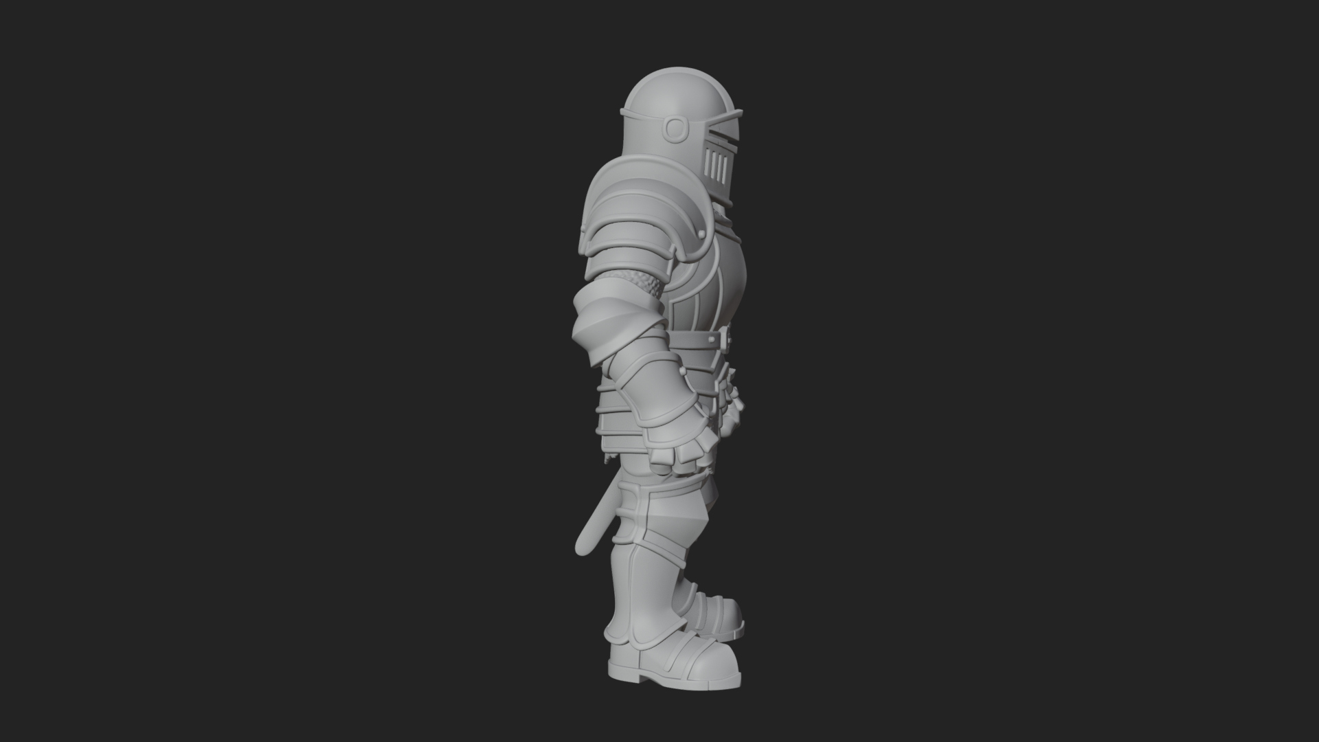 Armored Knight Statue Design 24 3D Print Model 3D Model