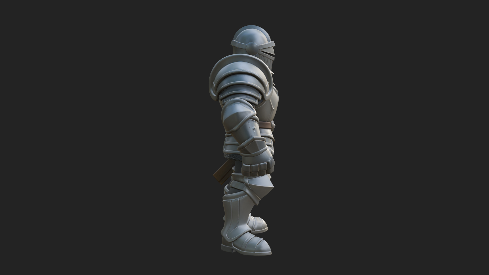 Armored Knight Statue Design 25 3D Print Model 3D Model