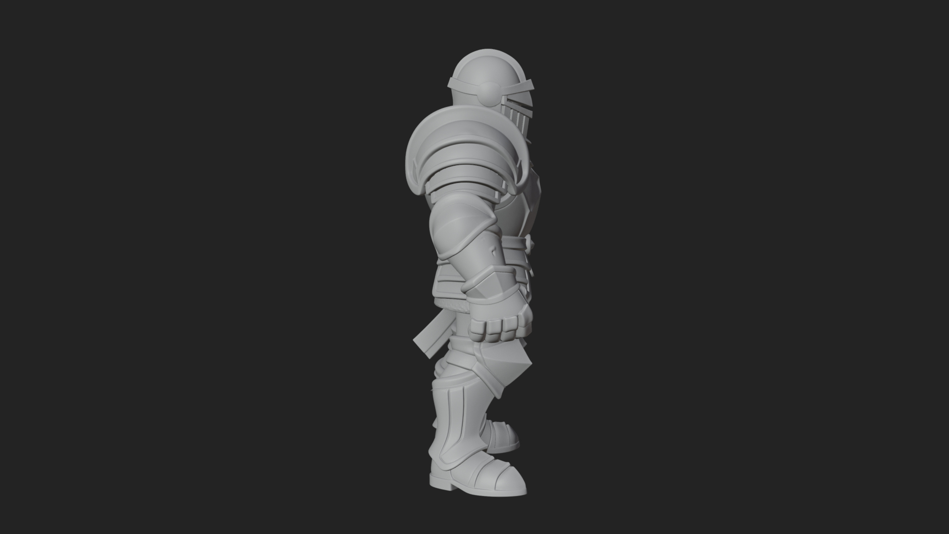 Armored Knight Statue Design 25 3D Print Model 3D Model