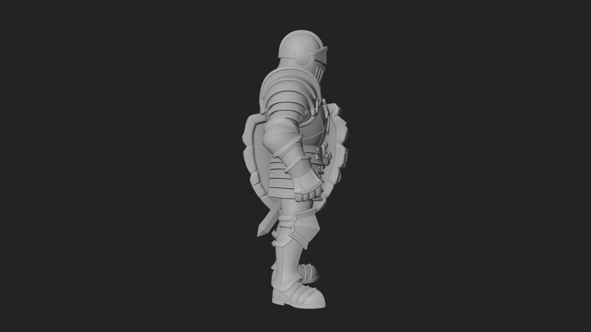 Armored Knight Statue Design 26 3D Print Model 3D Model