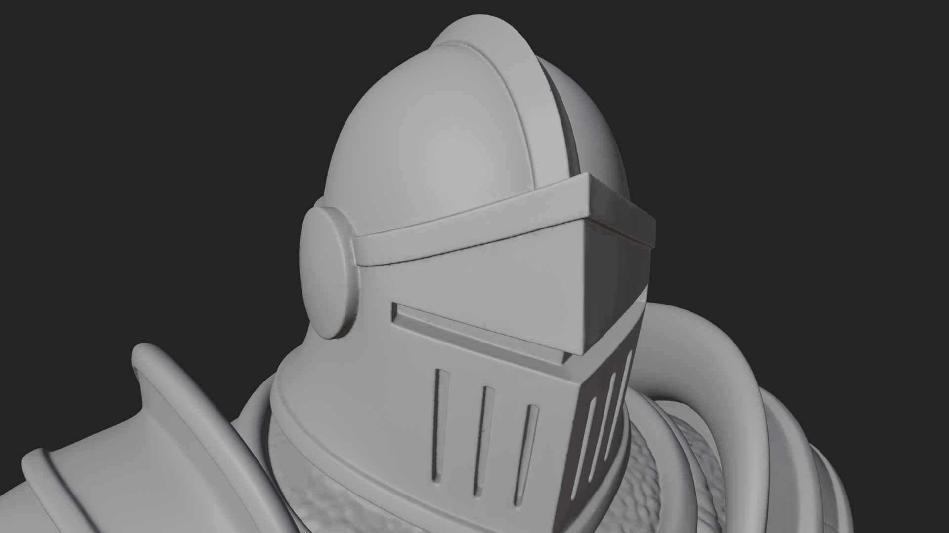 Armored Knight Statue Design 26 3D Print Model 3D Model
