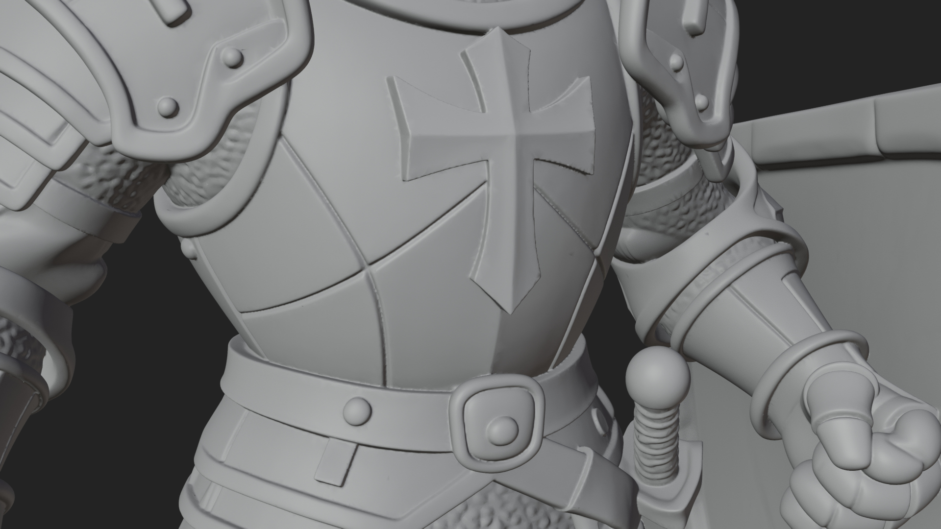 Armored Knight Statue Design 26 3D Print Model 3D Model