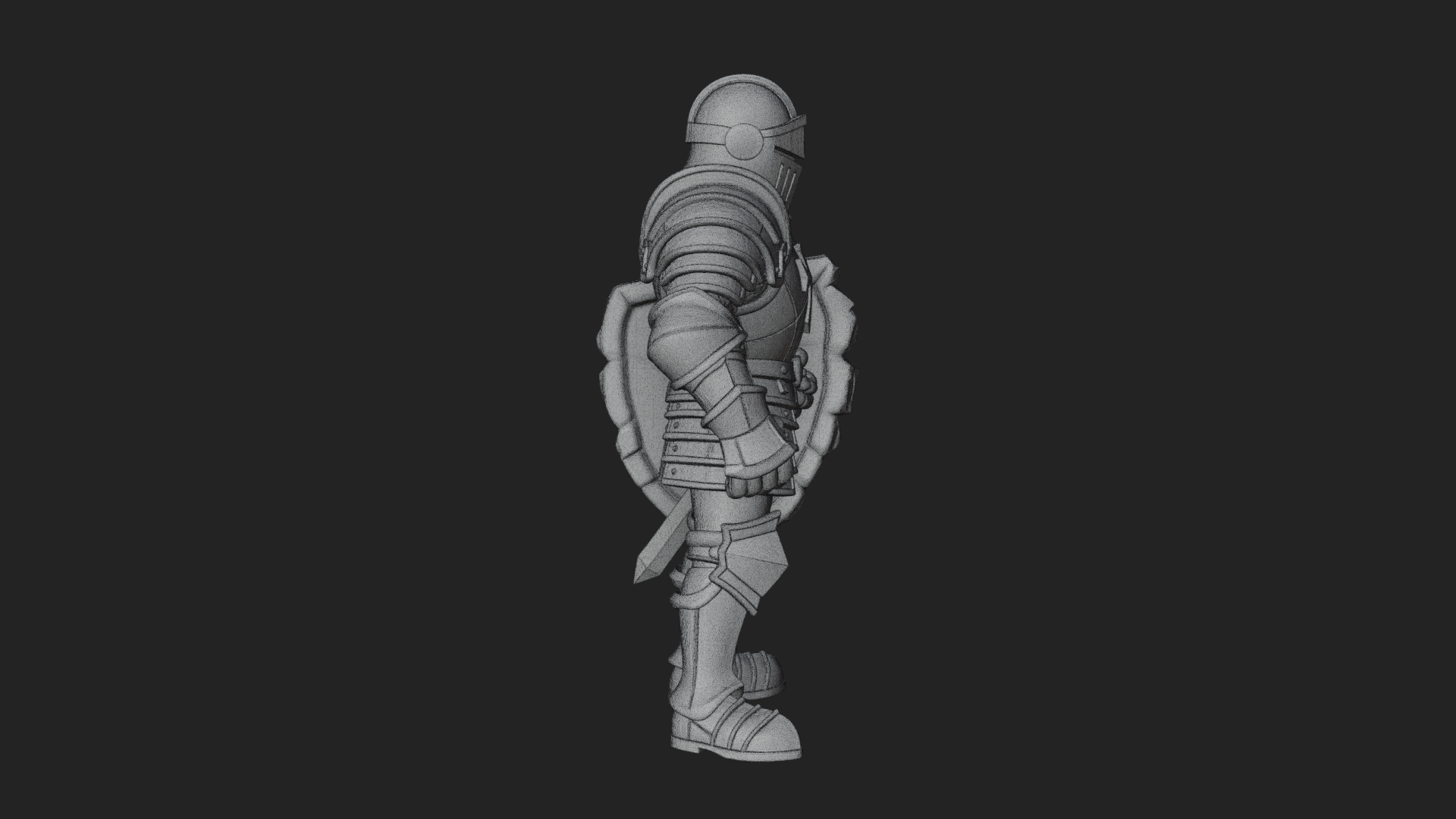 Armored Knight Statue Design 26 3D Print Model 3D Model