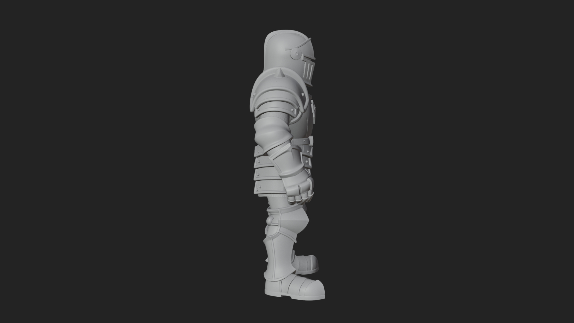 Armored Knight Statue Design 27 3D Print Model 3D Model