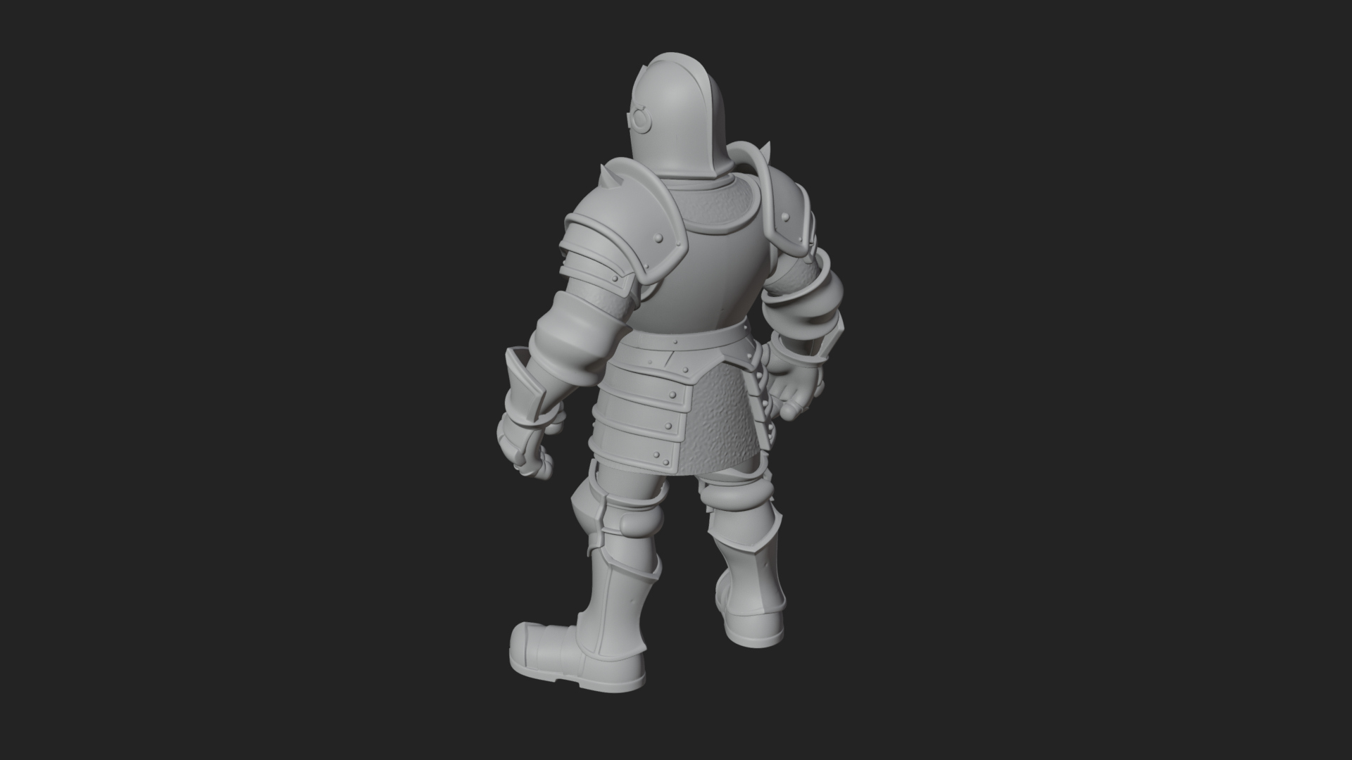 Armored Knight Statue Design 27 3D Print Model 3D Model