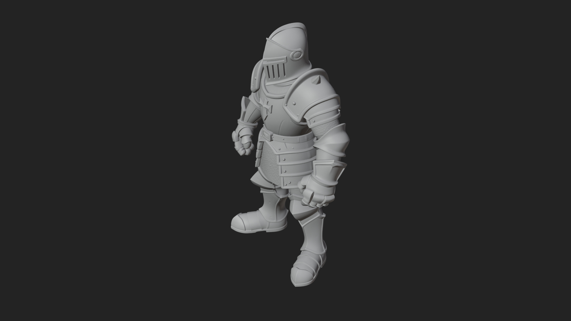 Armored Knight Statue Design 27 3D Print Model 3D Model