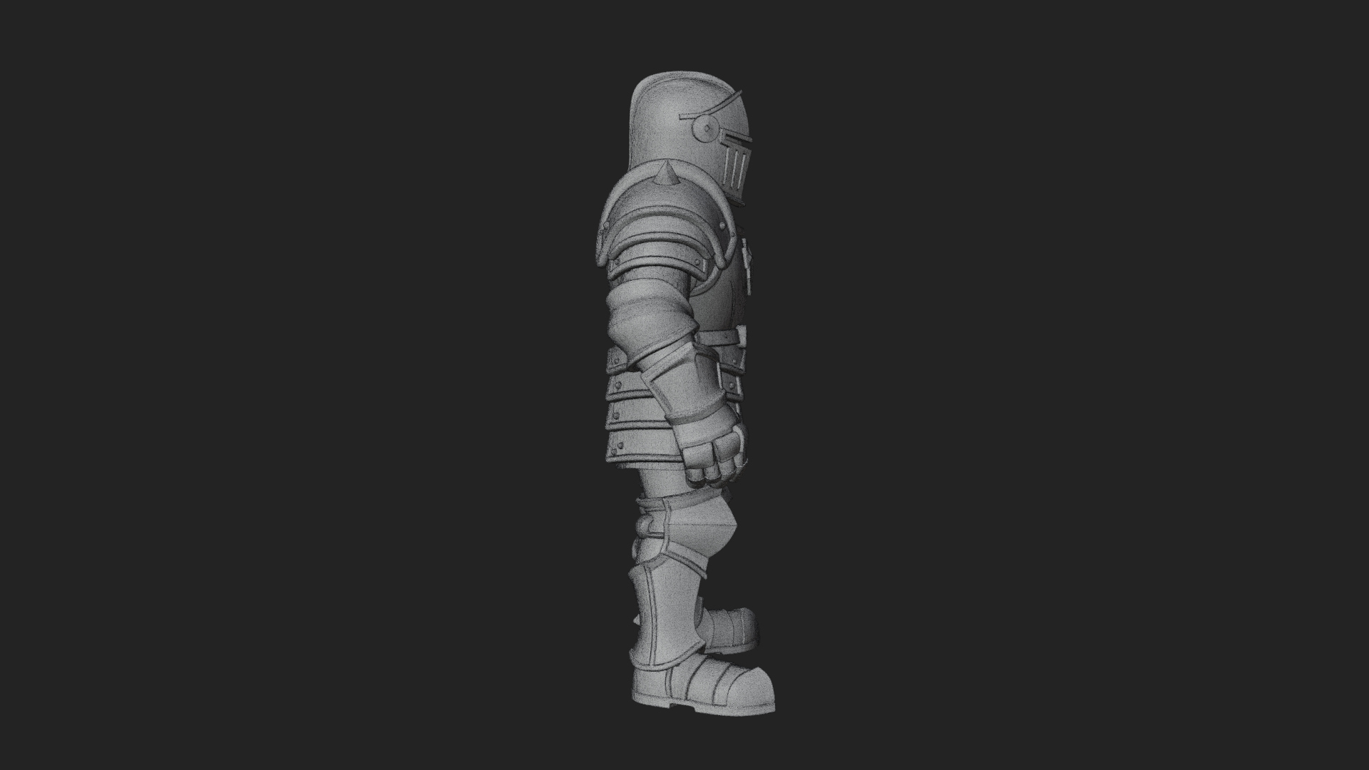 Armored Knight Statue Design 27 3D Print Model 3D Model