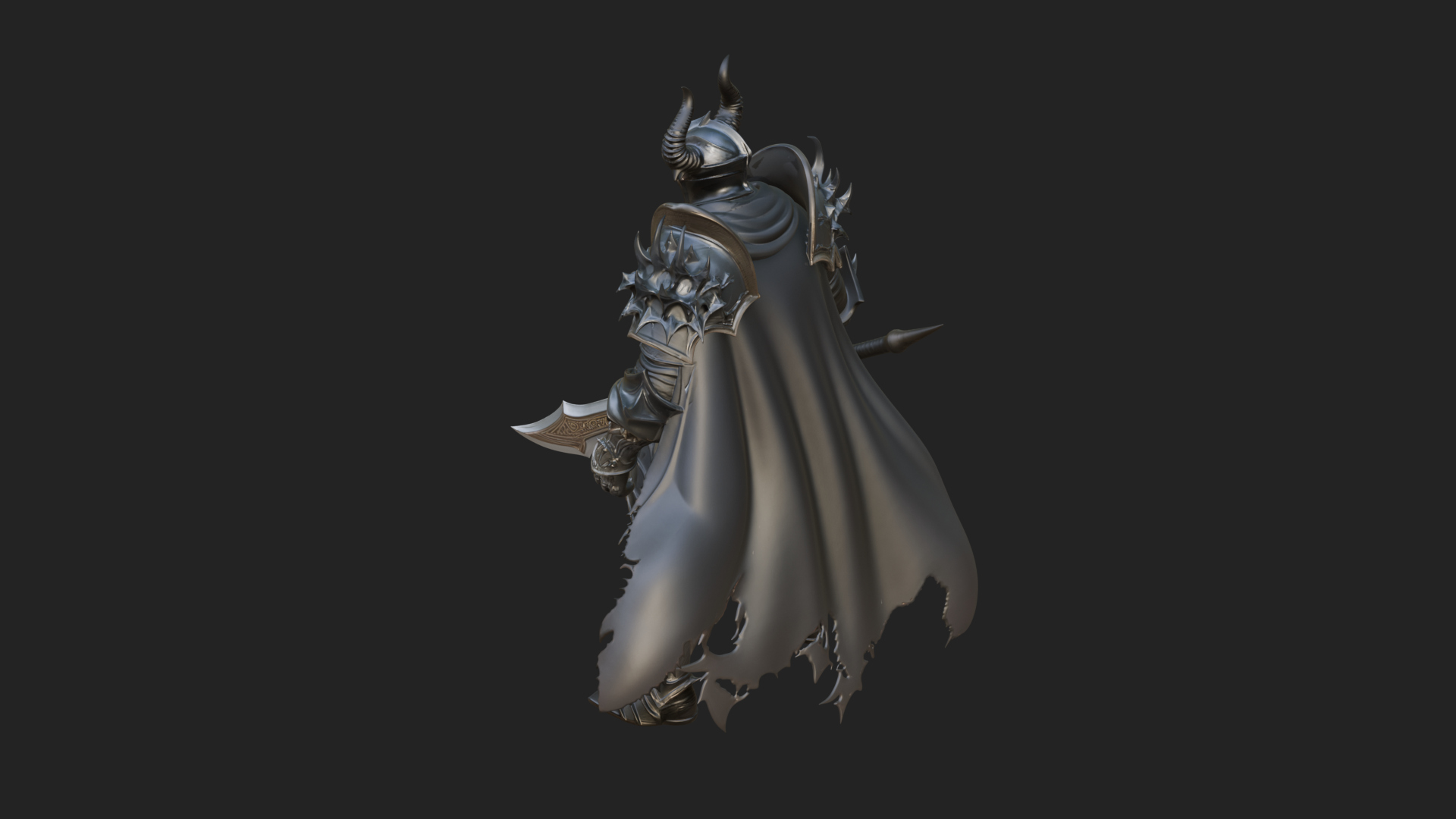 Armored Knight Statue Design 29 3D Print Model 3D Model