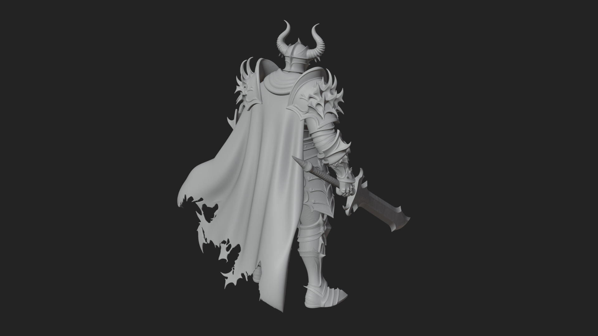 Armored Knight Statue Design 29 3D Print Model 3D Model