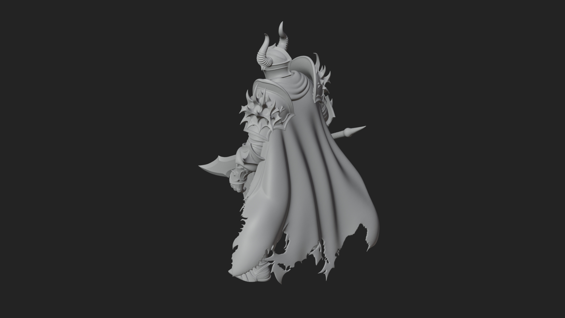 Armored Knight Statue Design 29 3D Print Model 3D Model