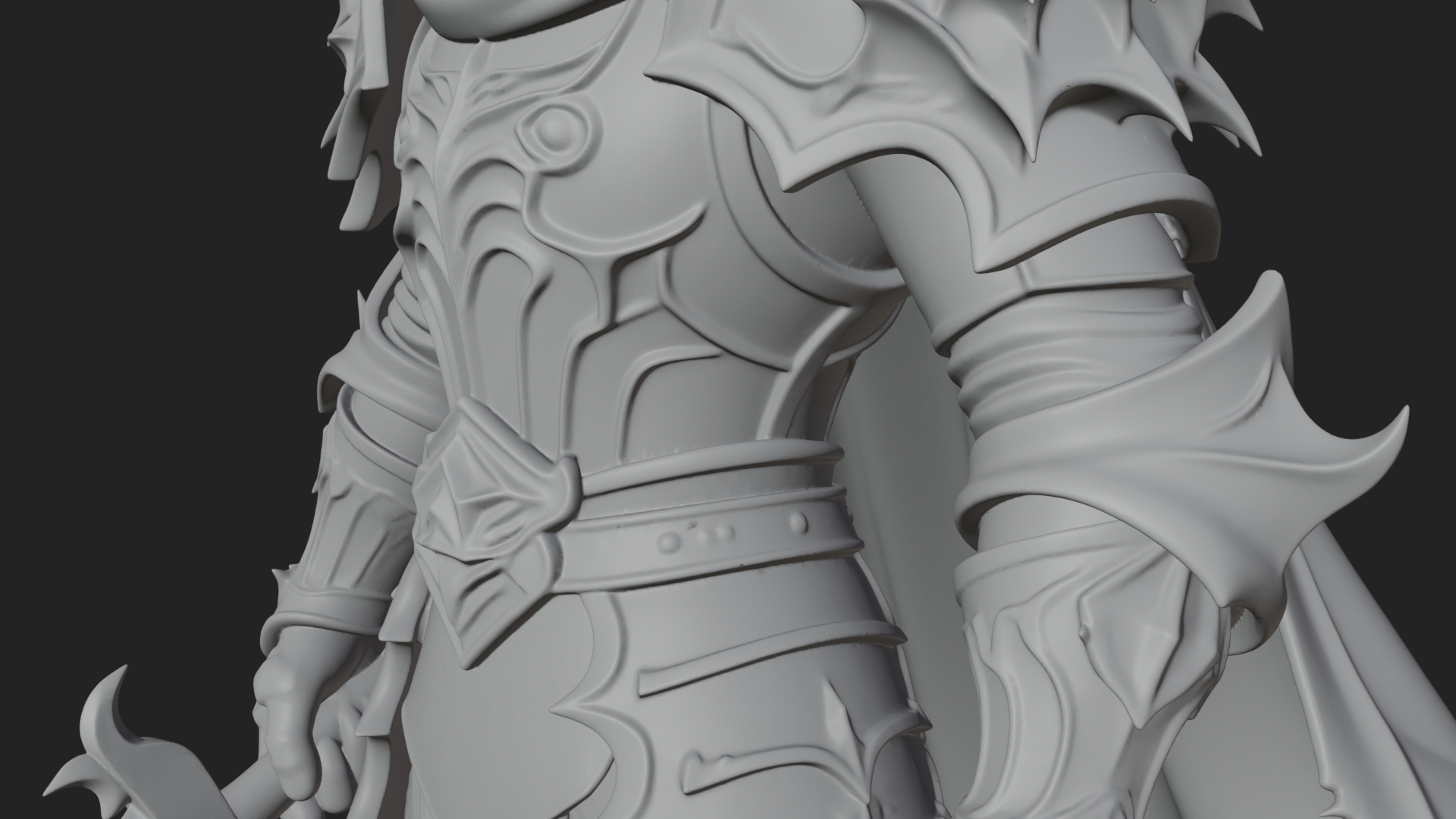 Armored Knight Statue Design 29 3D Print Model 3D Model