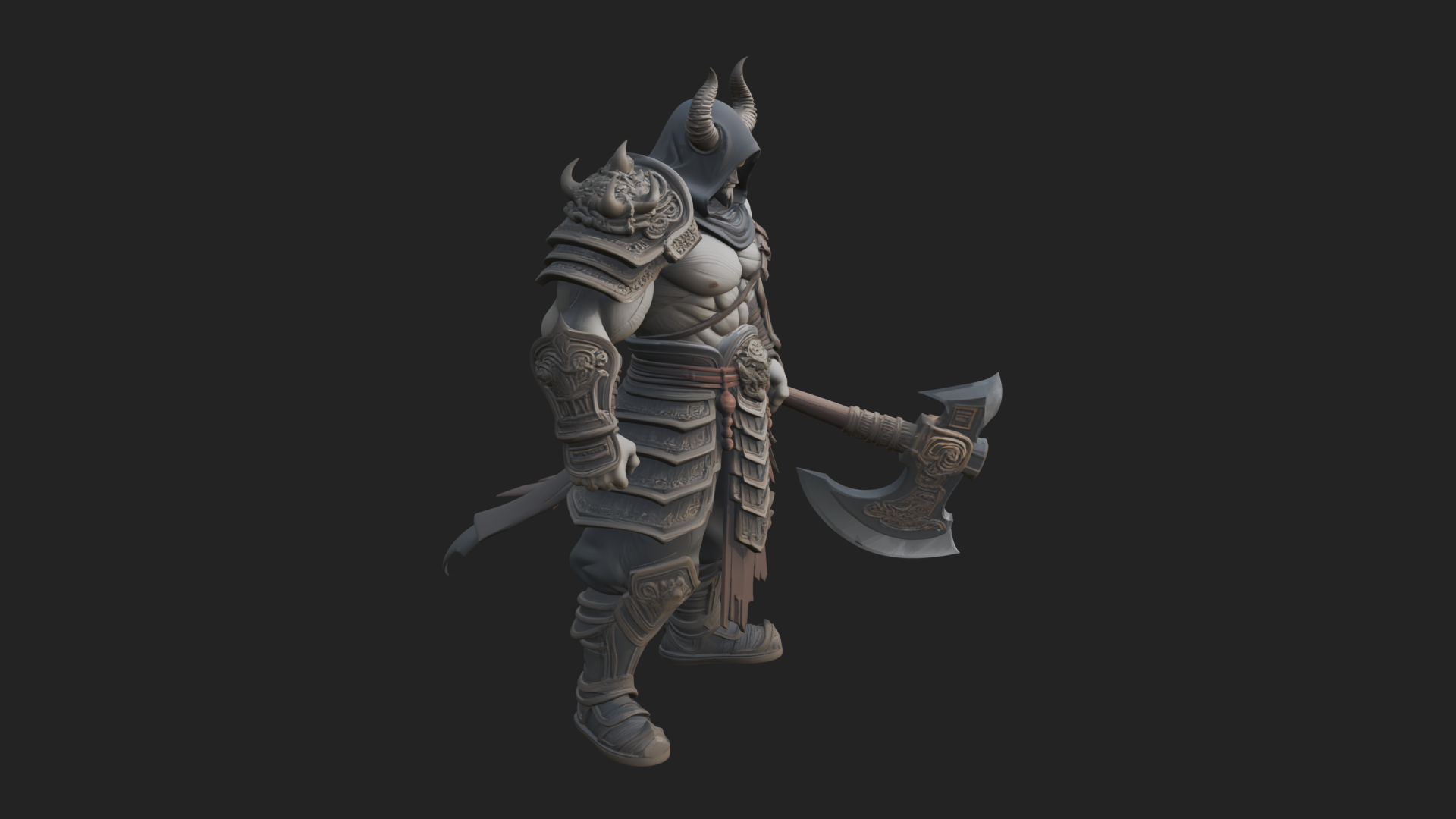 Armored Knight Statue Design 30 3D Print Model 3D Model