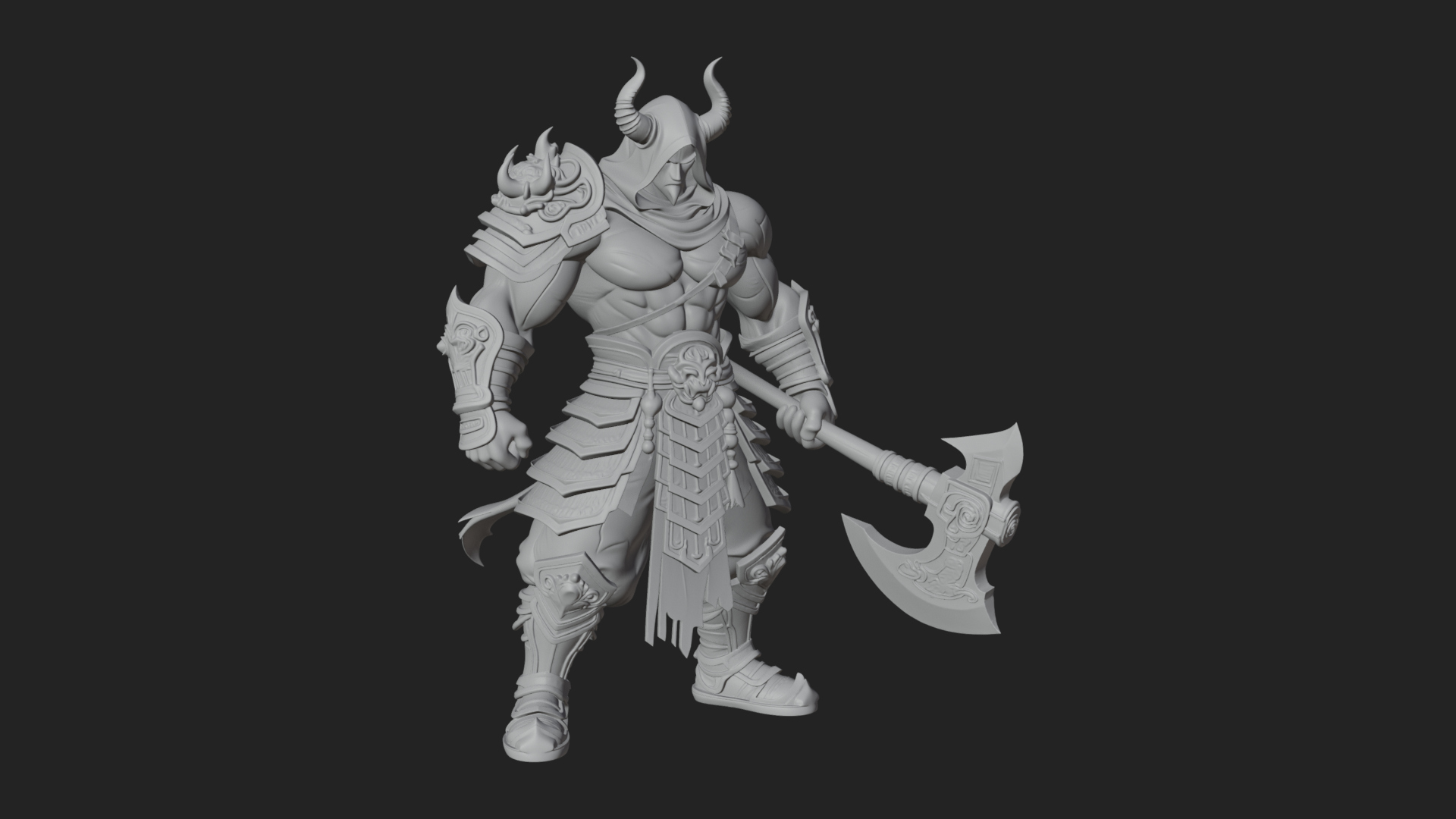 Armored Knight Statue Design 30 3D Print Model 3D Model