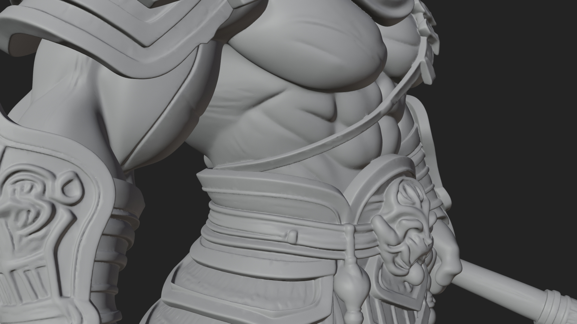 Armored Knight Statue Design 30 3D Print Model 3D Model