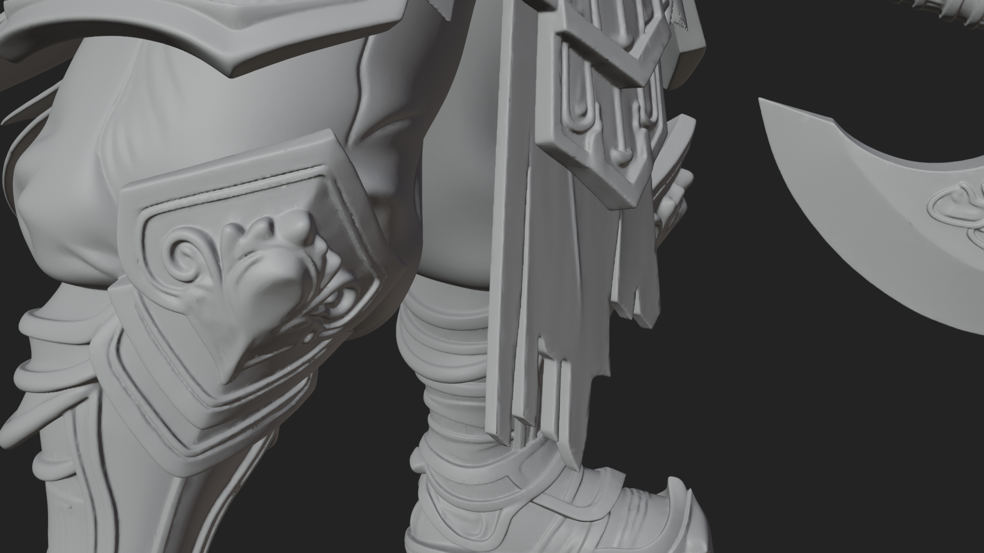 Armored Knight Statue Design 30 3D Print Model 3D Model