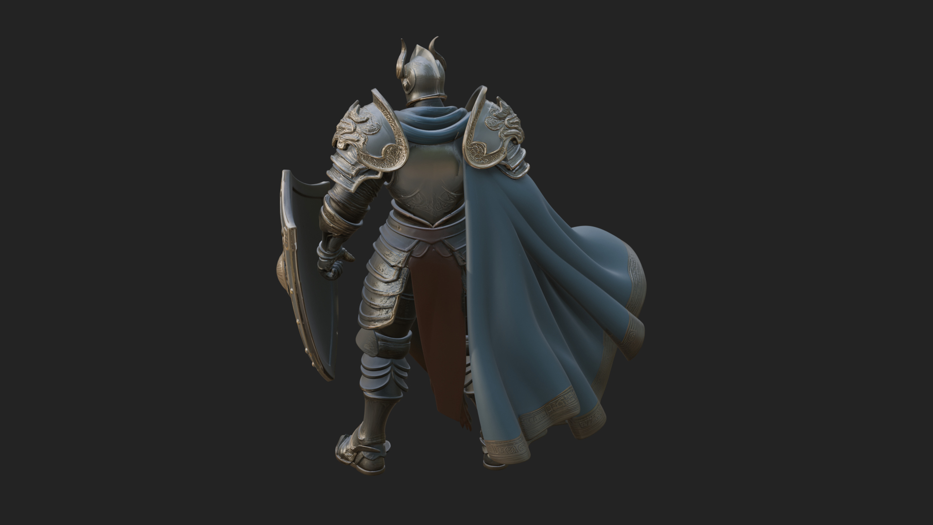 Armored Knight Statue Design 31 3D Print Model 3D Model