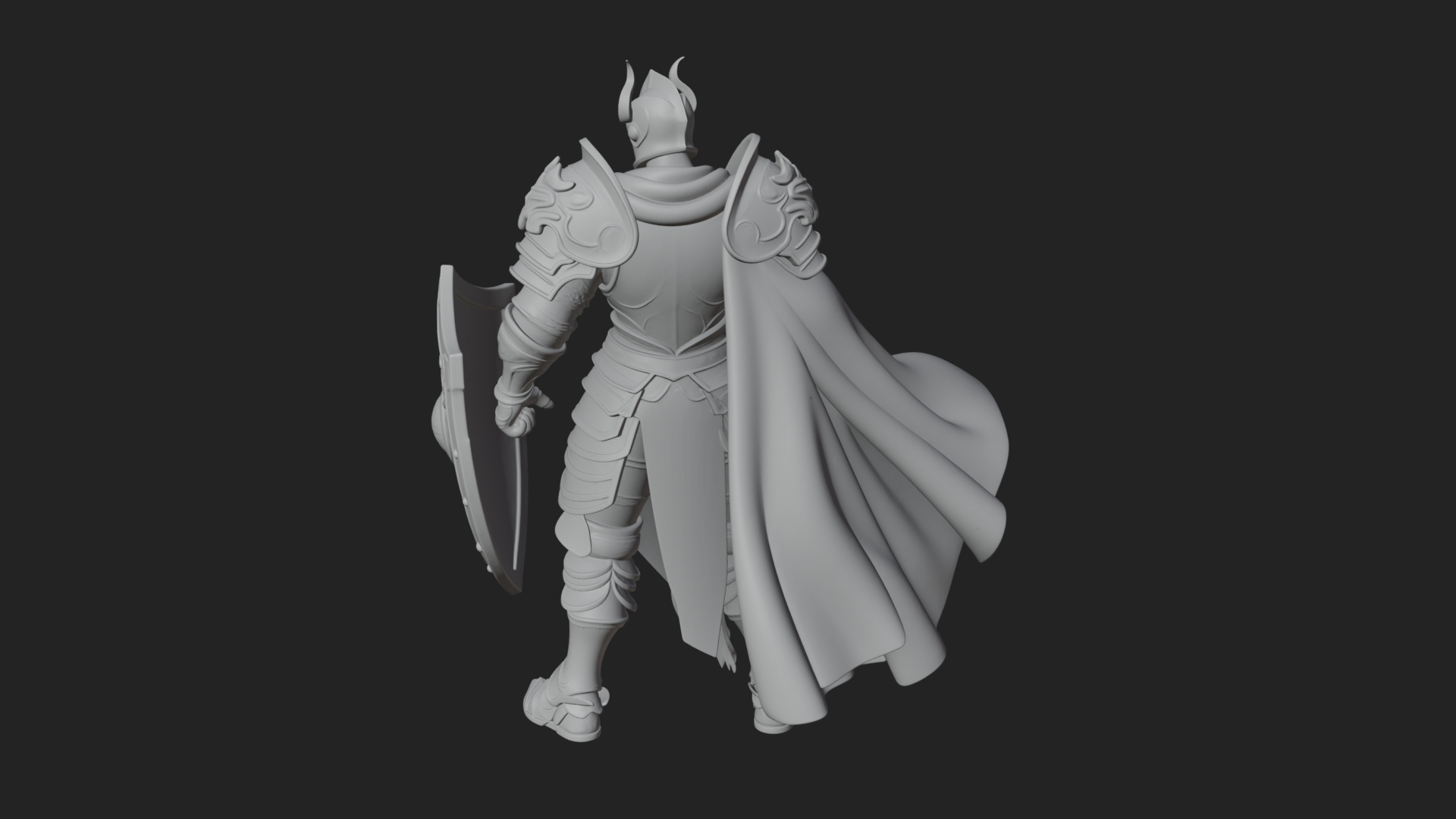 Armored Knight Statue Design 31 3D Print Model 3D Model