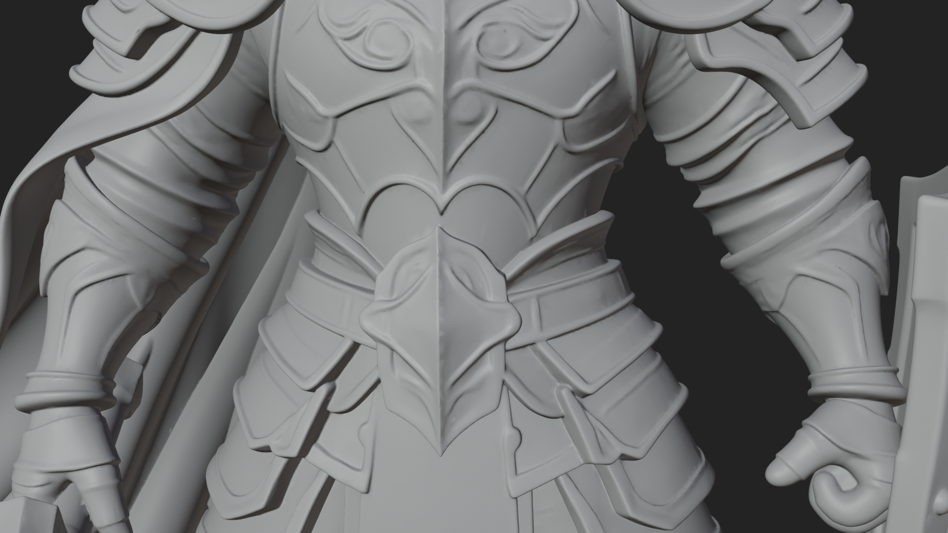 Armored Knight Statue Design 31 3D Print Model 3D Model